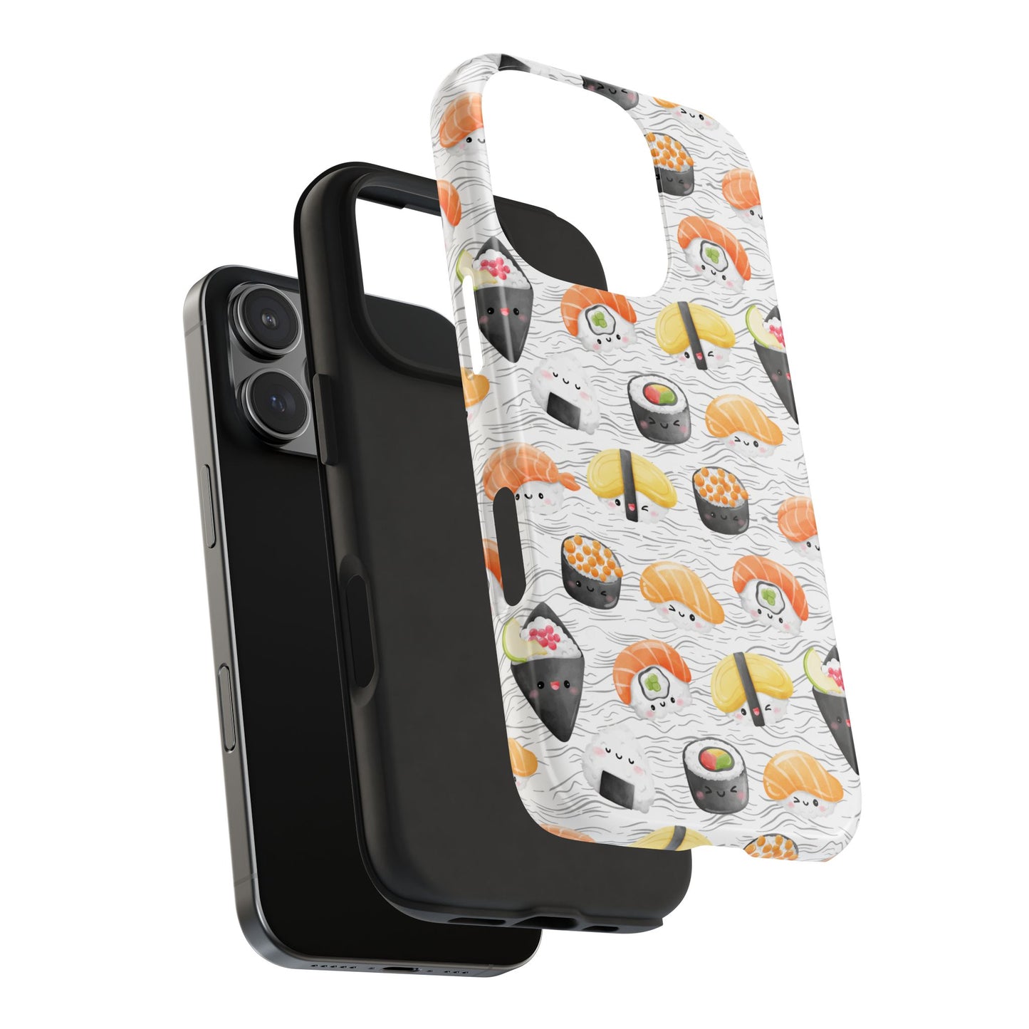 Cute Sushi Tough Phone Case - Durable and Stylish Design for Food Lovers
