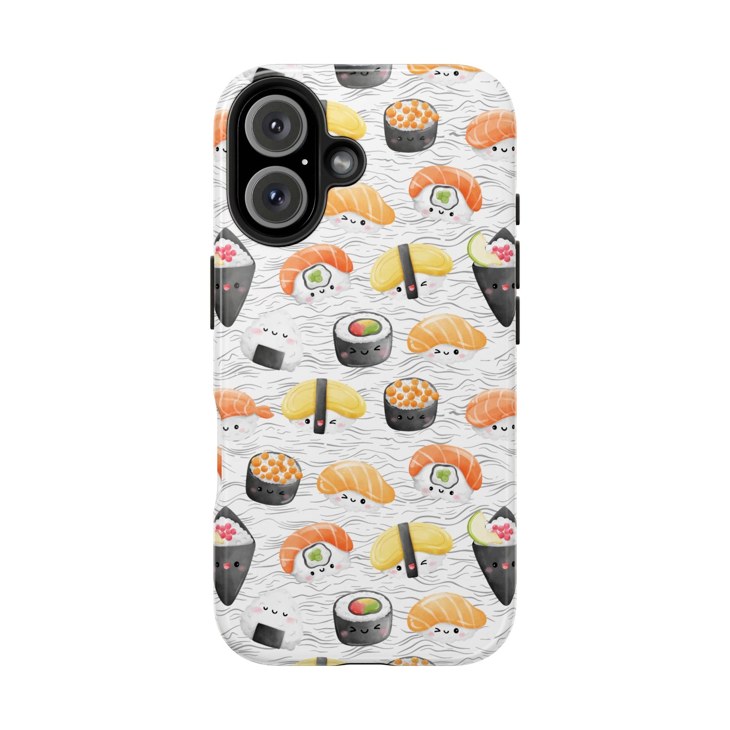 Cute Sushi Tough Phone Case - Durable and Stylish Design for Food Lovers
