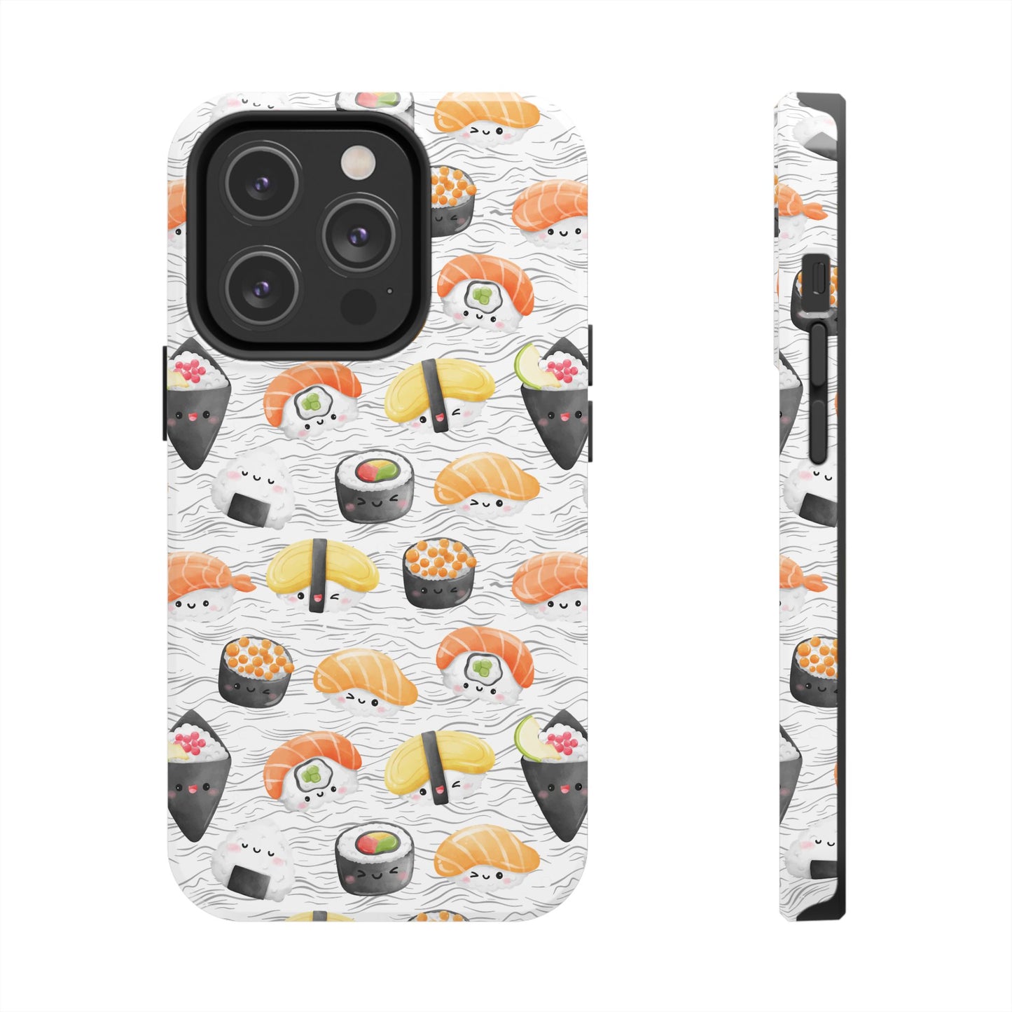 Cute Sushi Tough Phone Case - Durable and Stylish Design for Food Lovers