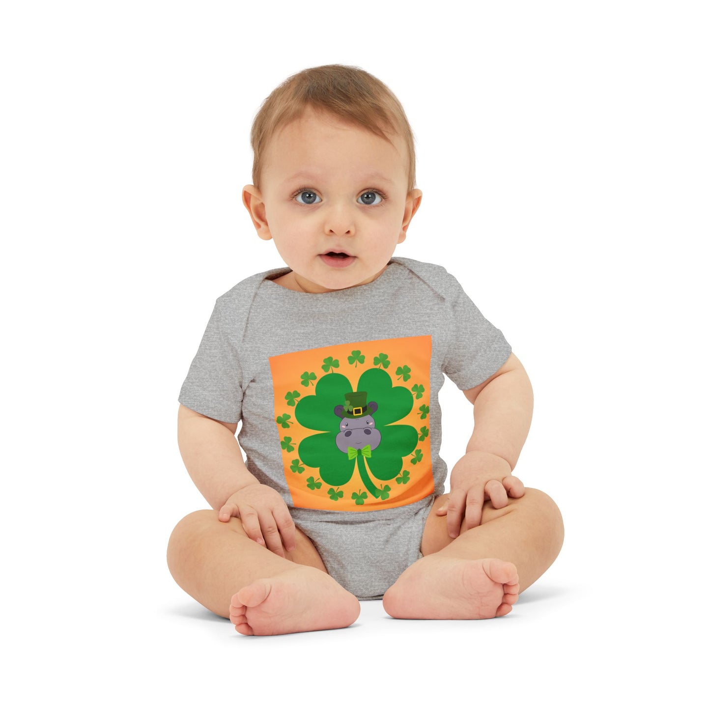 Infant Onesie - Pinch Proof Lucky Hippo
