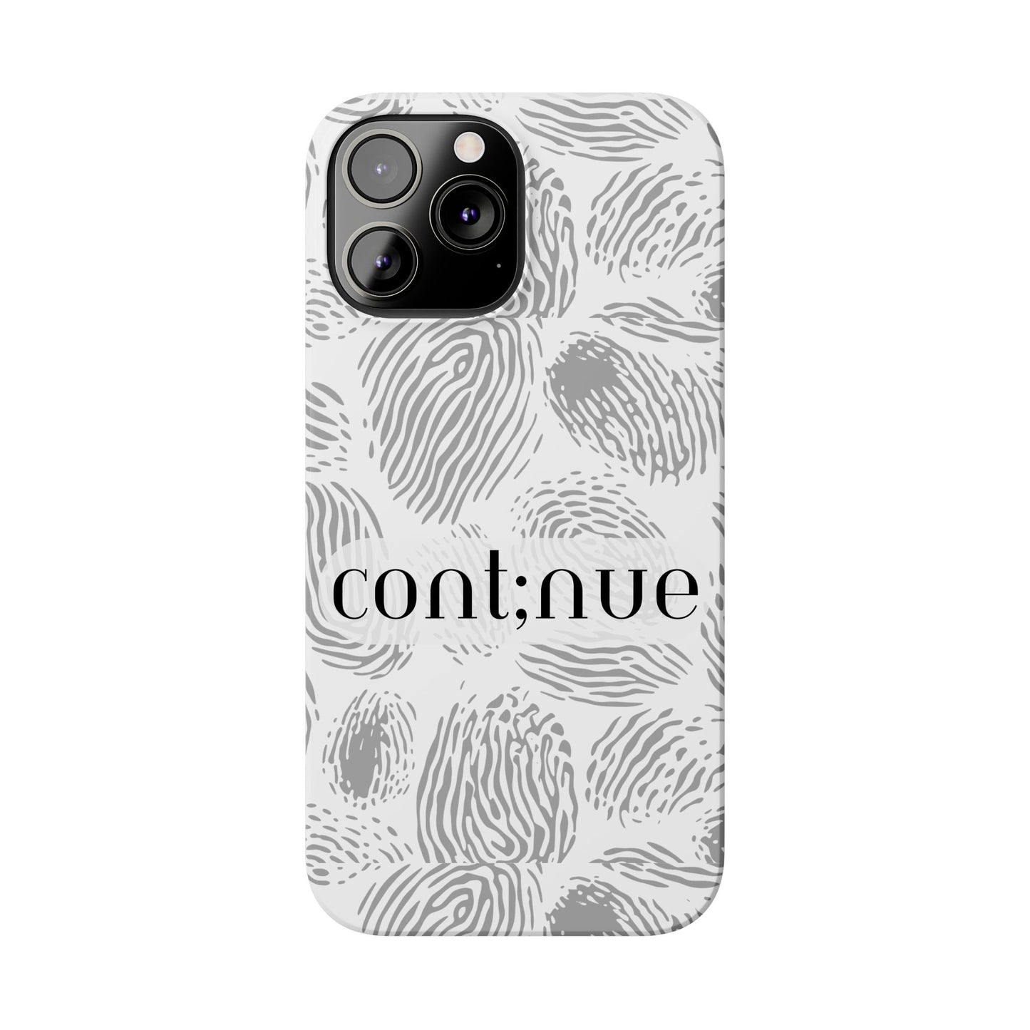Fingerprint Design Slim Phone Case