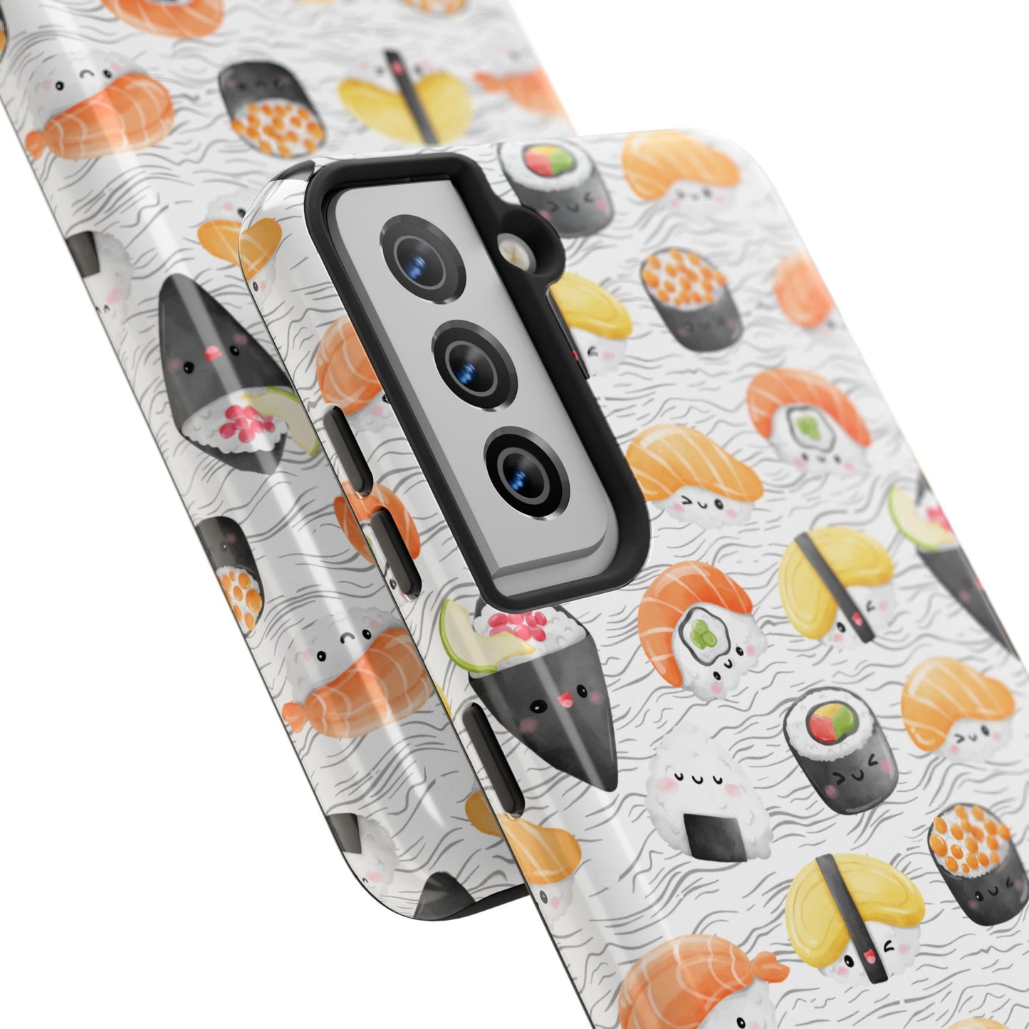Cute Sushi Tough Phone Case - Durable and Stylish Design for Food Lovers