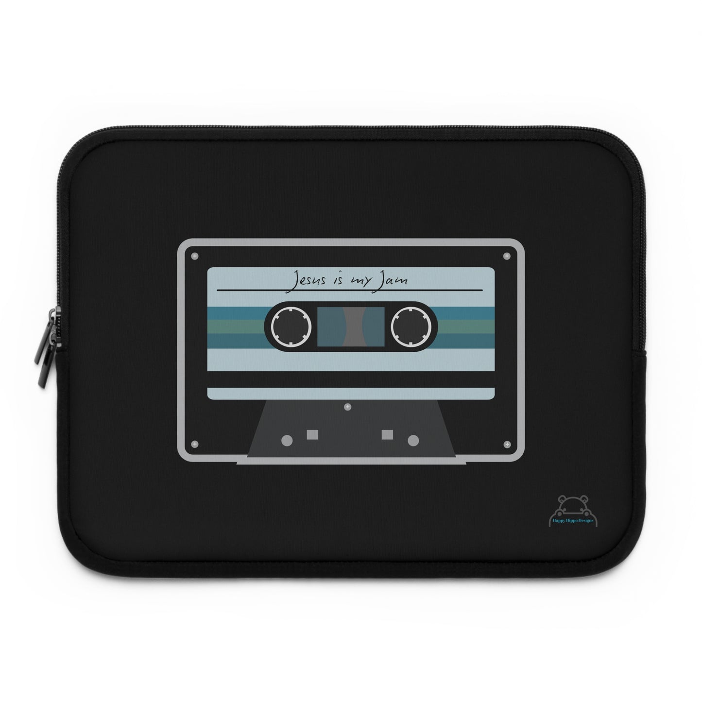 Laptop Sleeve Retro Cassette Tape- Jesus is my Jam Design