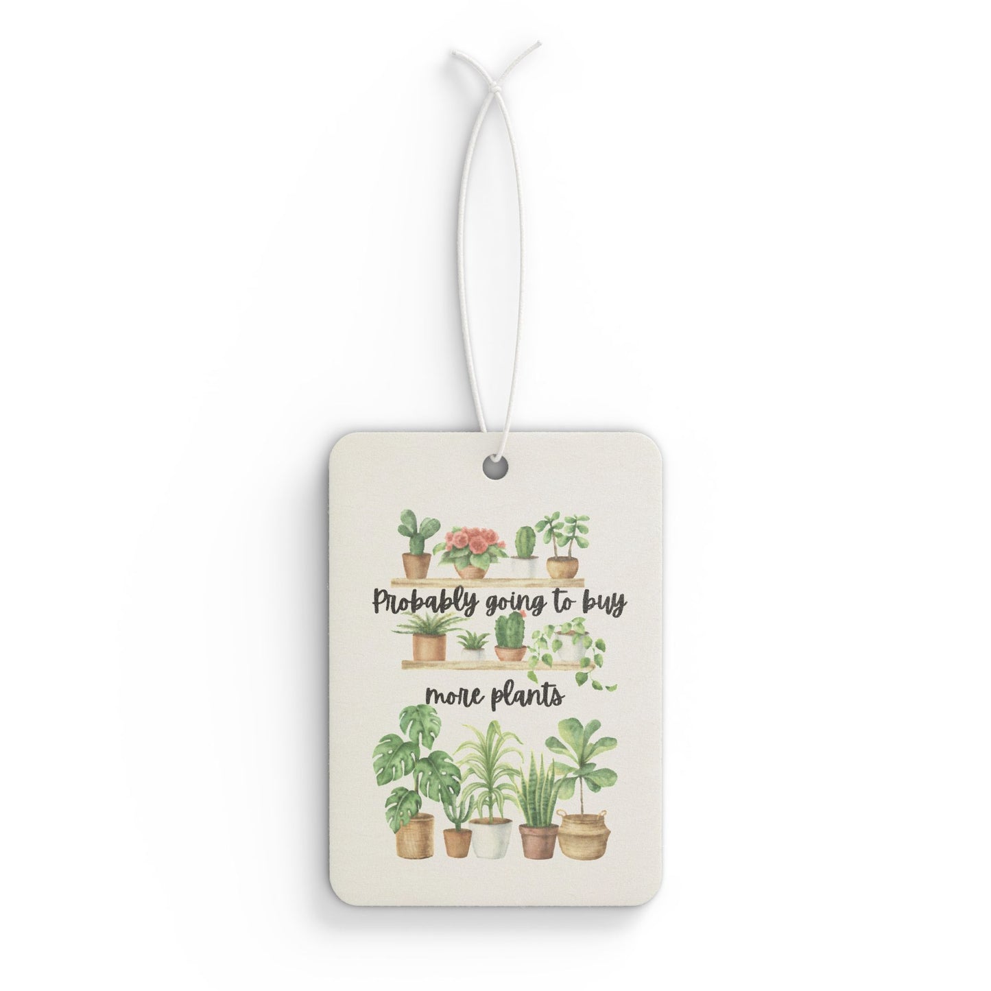 Plant Lover's Car Air Freshener, Cute Car Decor