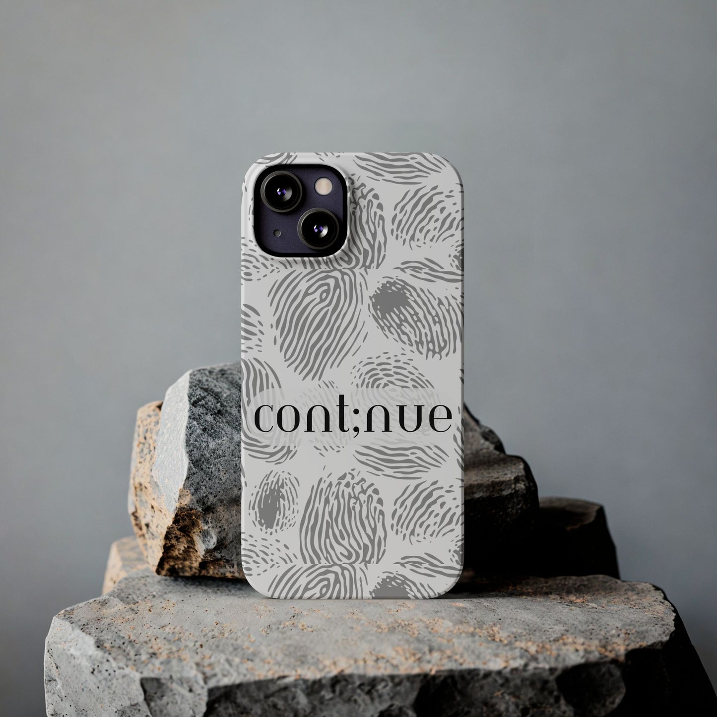 Fingerprint Design Slim Phone Case