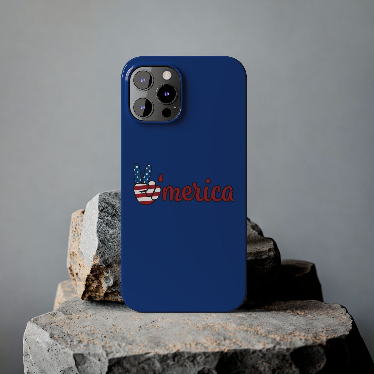 Slim Phone Case - 'Merica Design, Patriotic Phone Cover for Independence Day, 4th of July, USA Pride, Gift for Americans