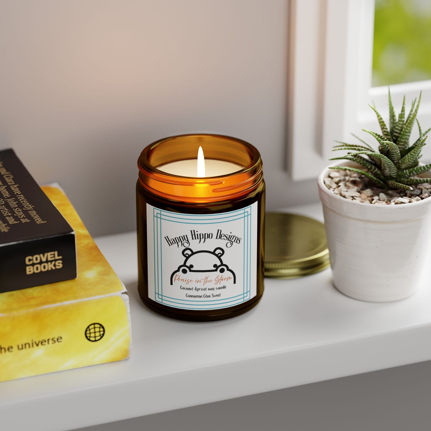 Scented Candle - Cinnamon Chai - Praise in the Storm-Coconut Apricot Wax