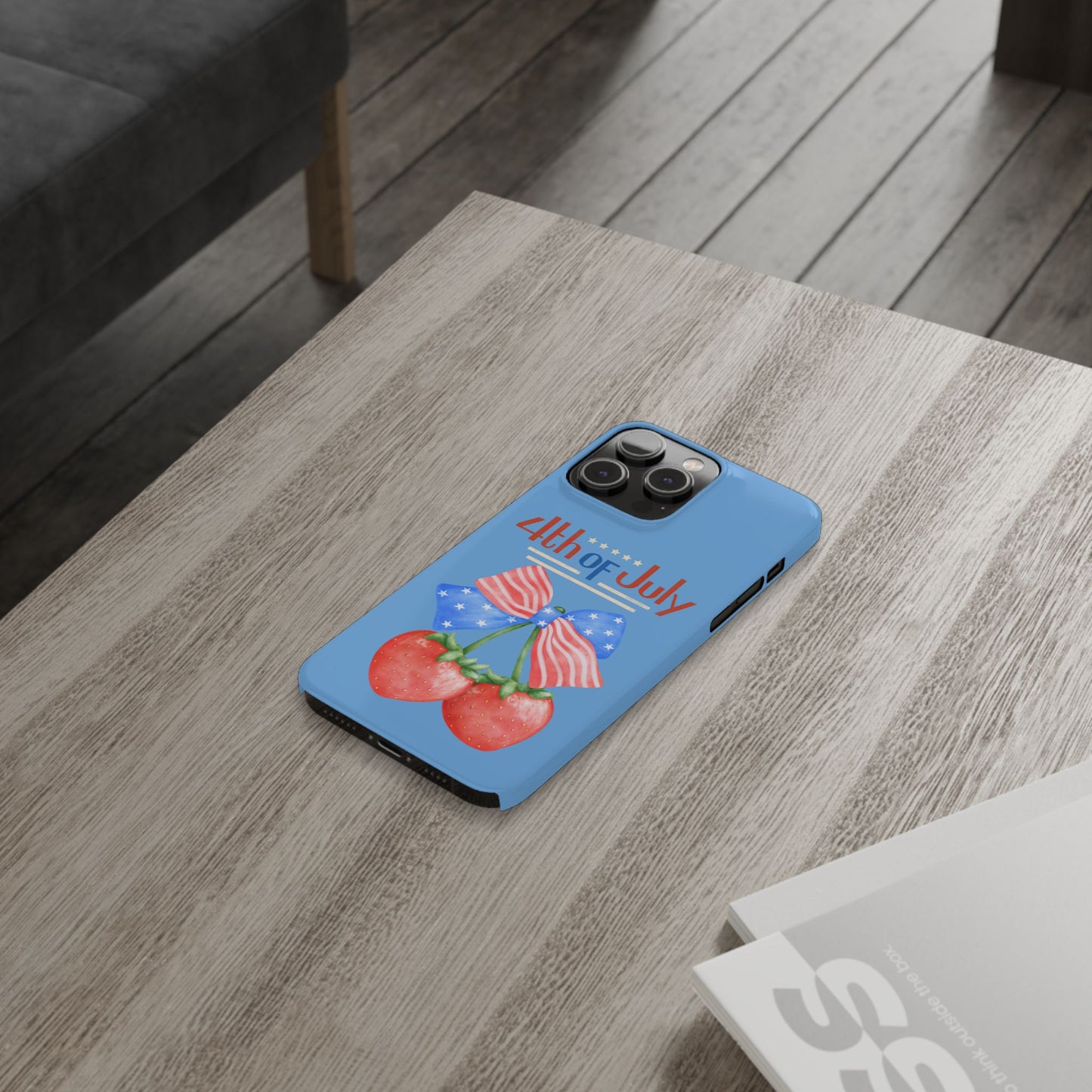 Patriotic Slim Phone Cases for 4th of July | Americana Accessories, Summer Gift, Holiday Celebration, Phone Protection