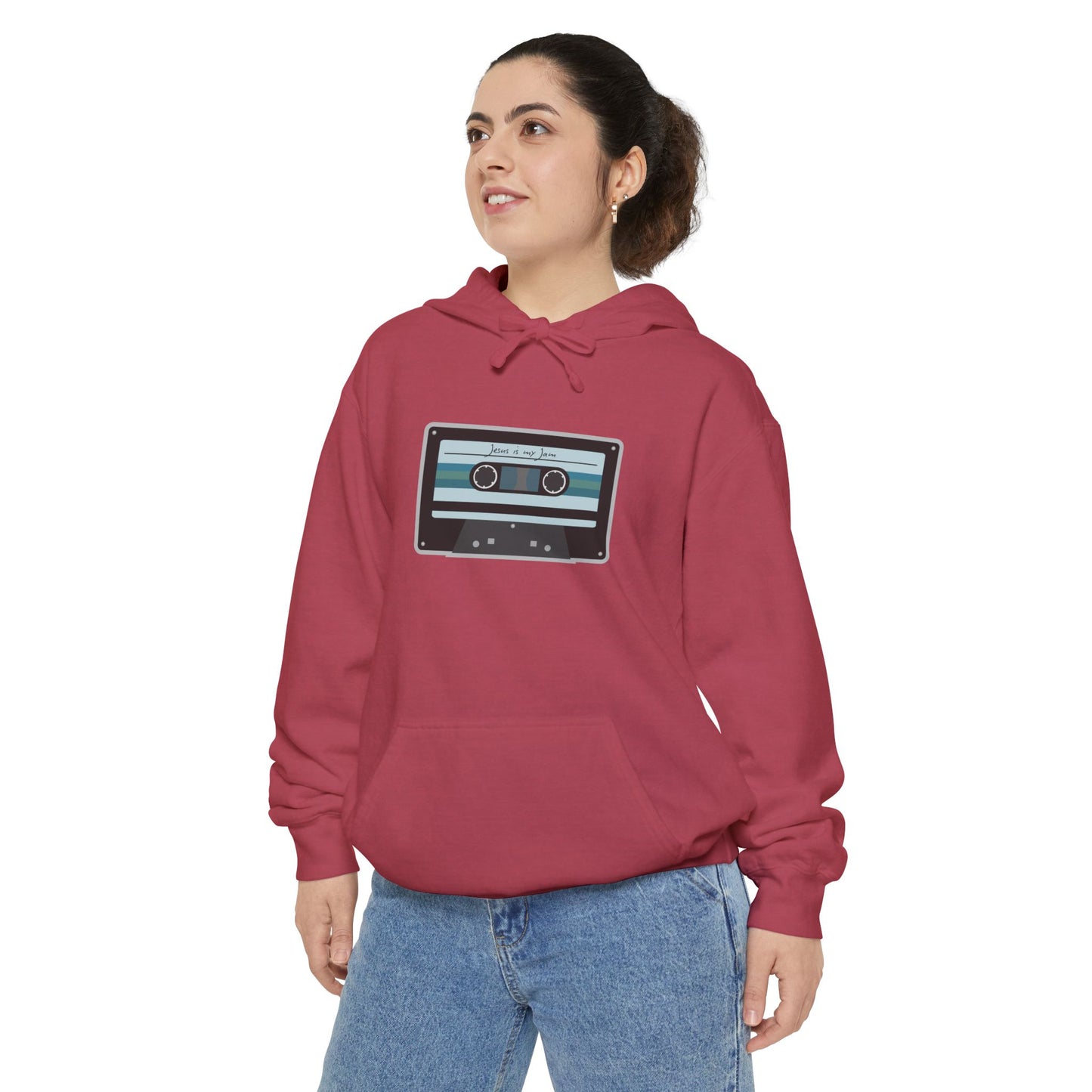 Christian Cassette Tape Hoodie - Jesus is My Jam Design