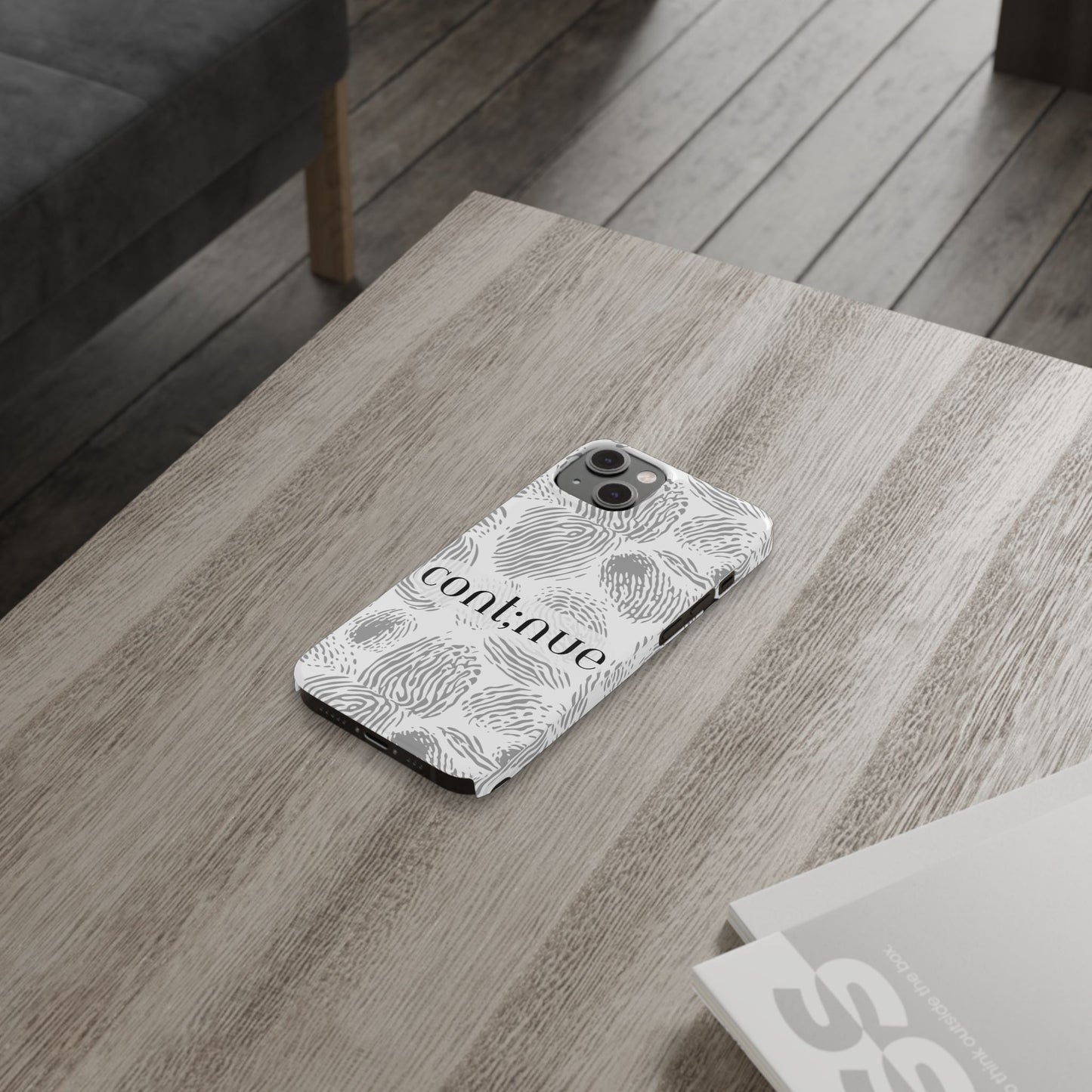 Fingerprint Design Slim Phone Case