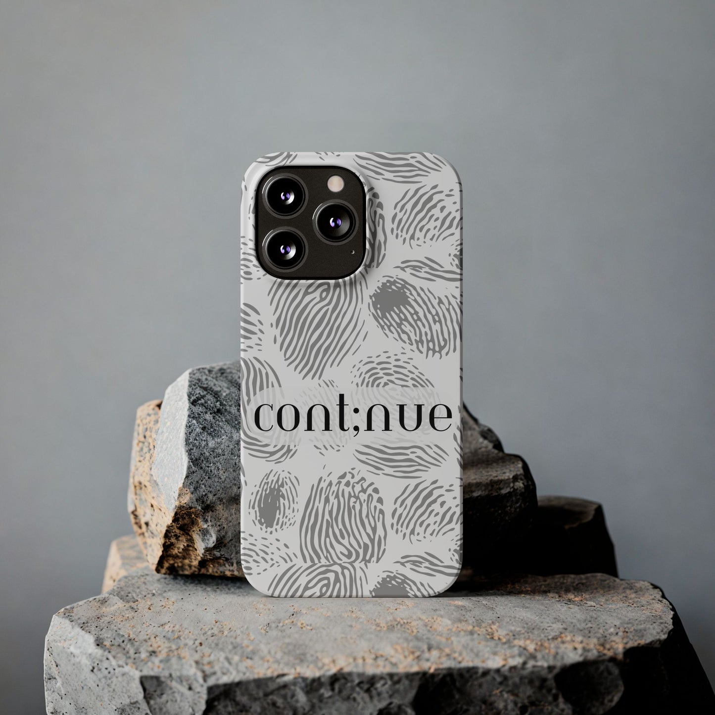 Fingerprint Design Slim Phone Case