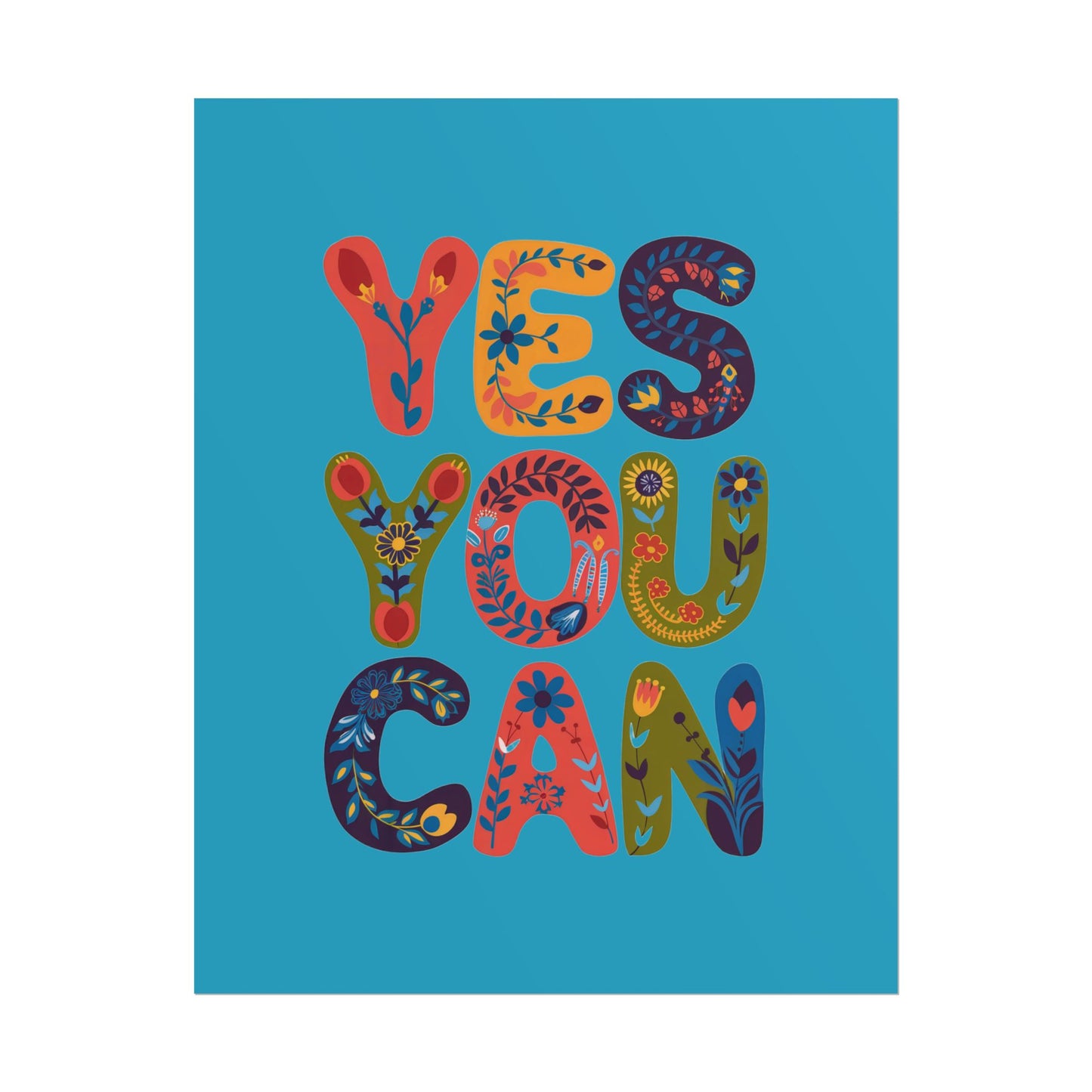 Poster - Yes You Can Inspirational Poster