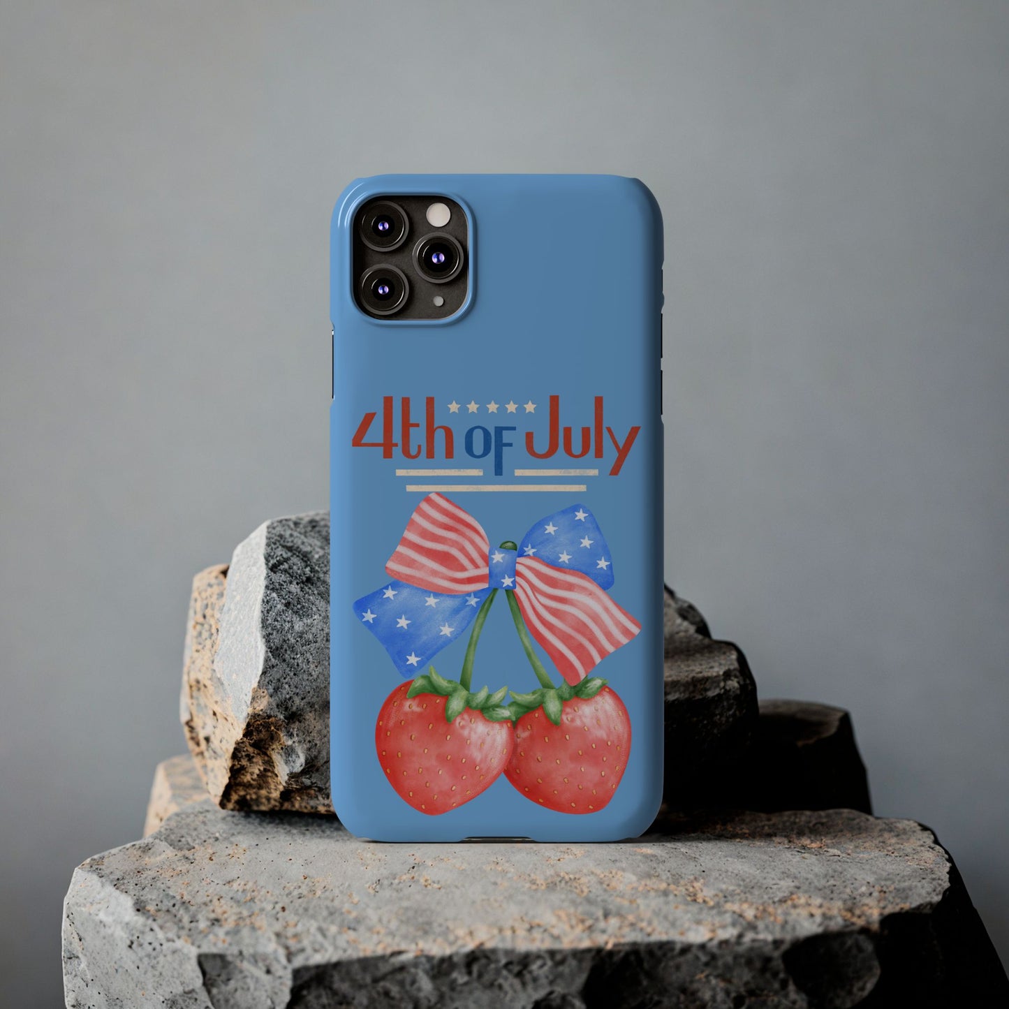 Patriotic Slim Phone Cases for 4th of July | Americana Accessories, Summer Gift, Holiday Celebration, Phone Protection
