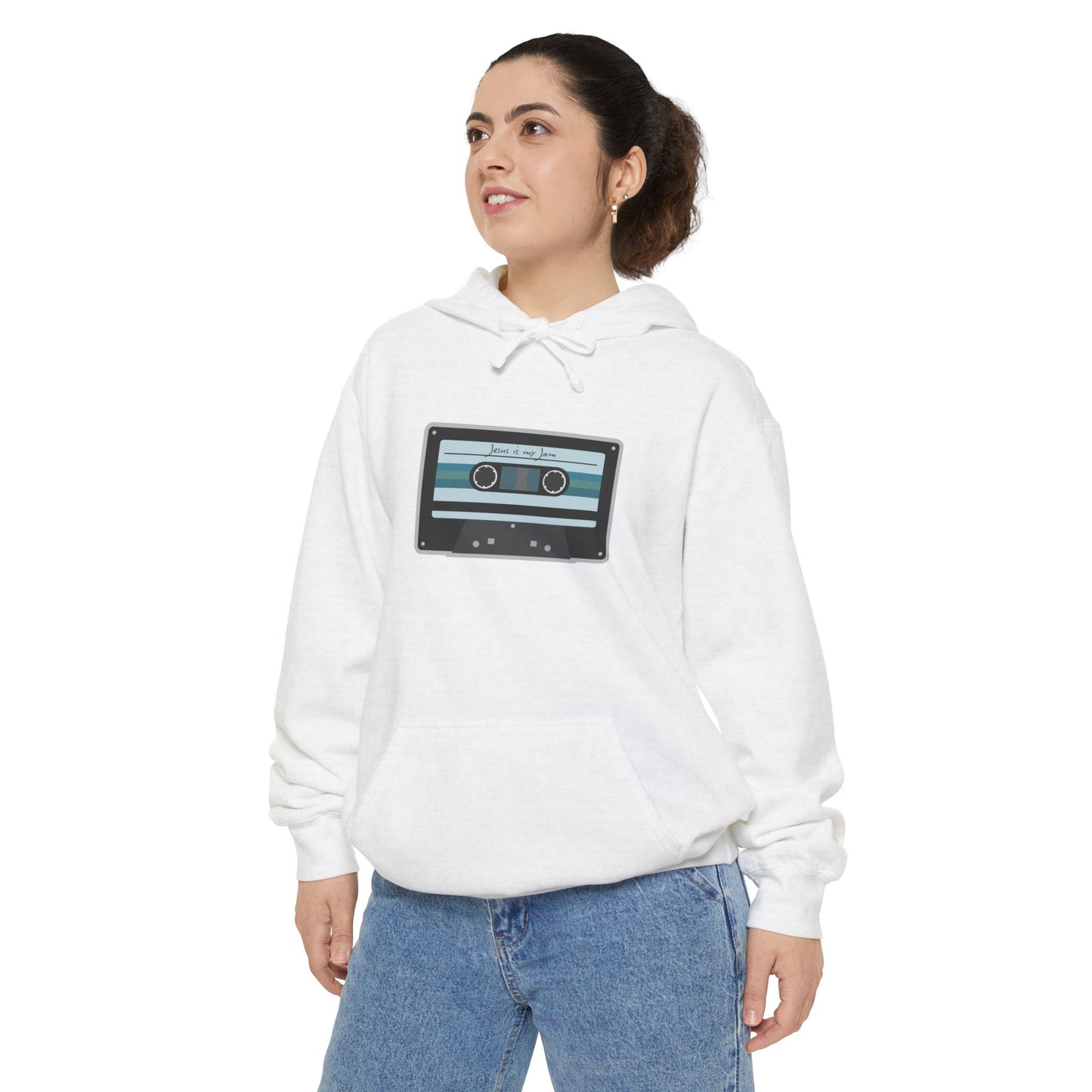 Christian Cassette Tape Hoodie - Jesus is My Jam Design