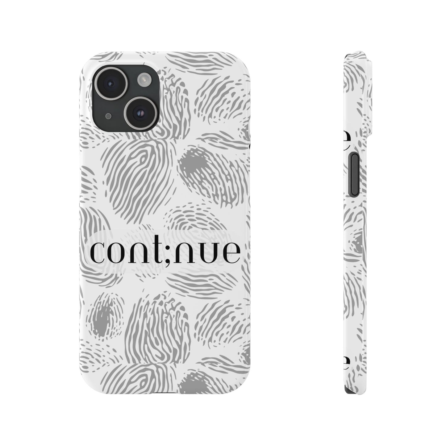 Fingerprint Design Slim Phone Case