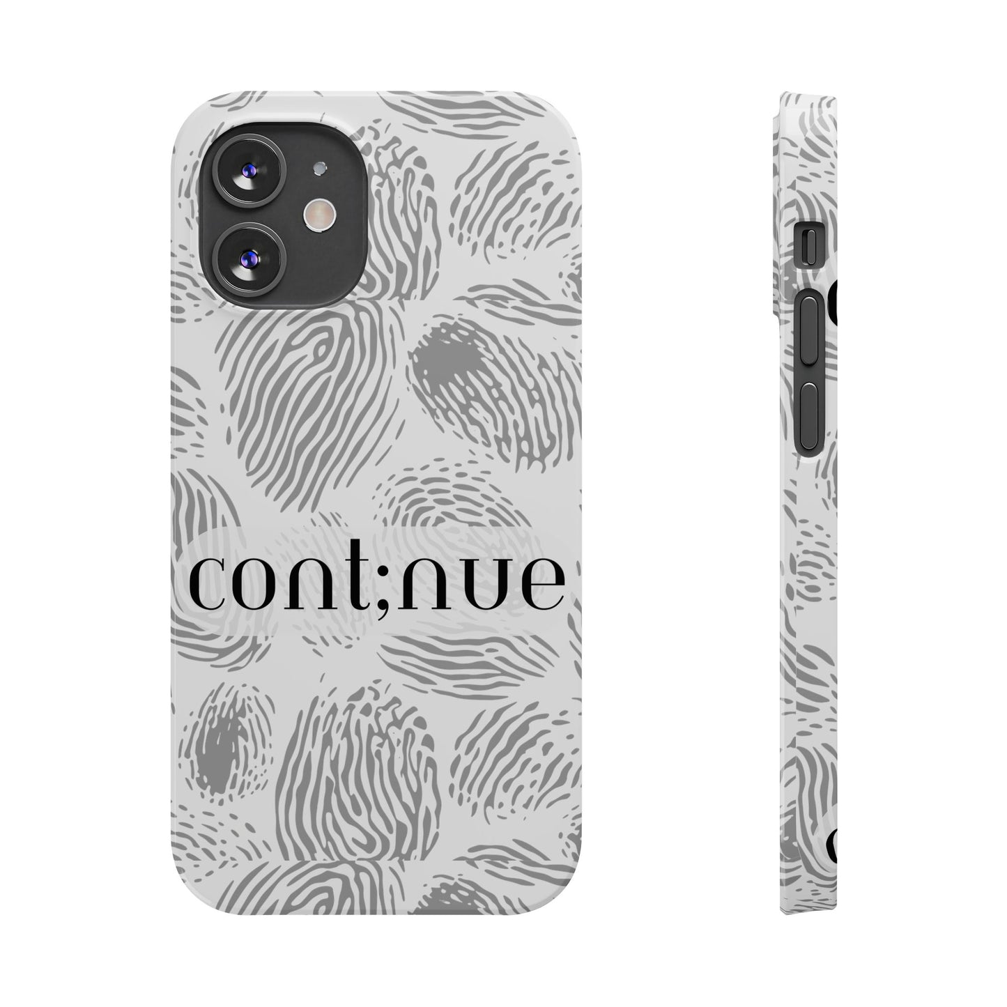 Fingerprint Design Slim Phone Case