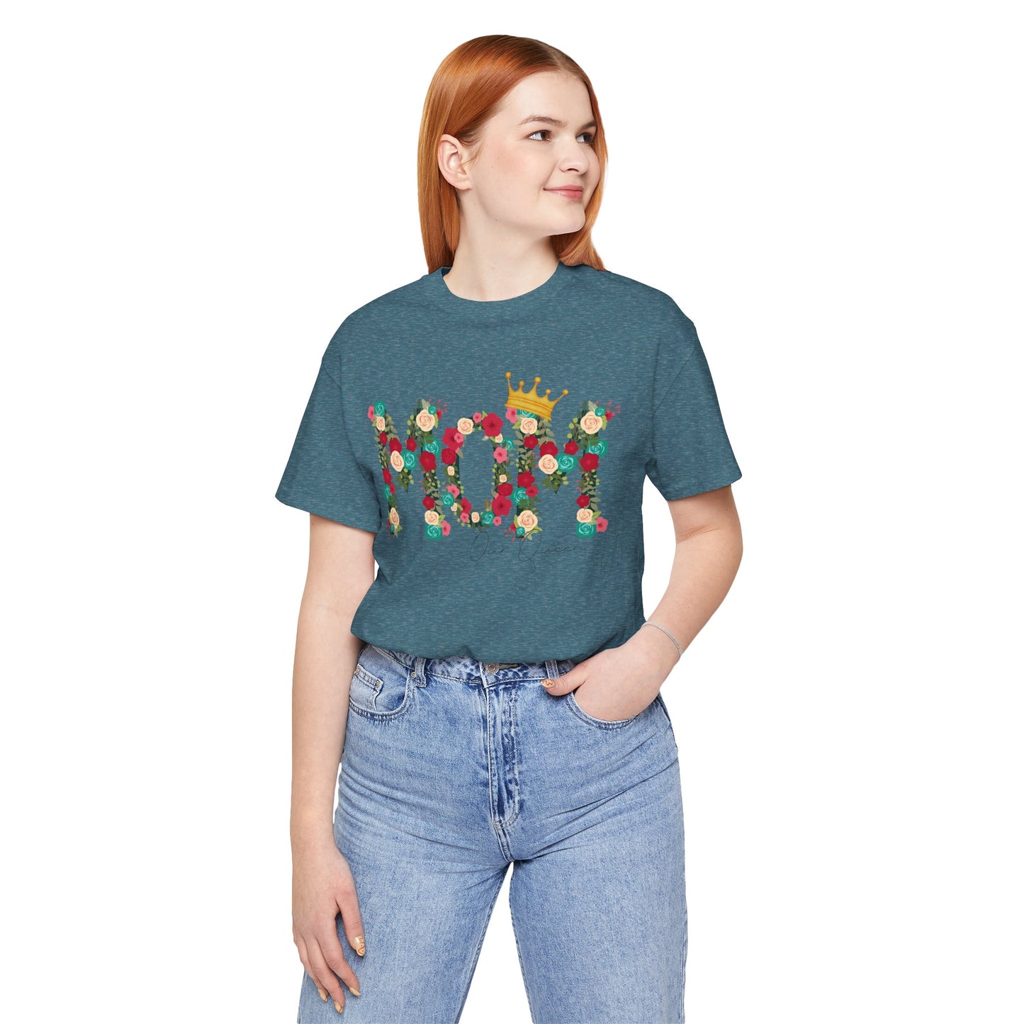 Floral Mom Queen T-Shirt - Mother's Day Gift
