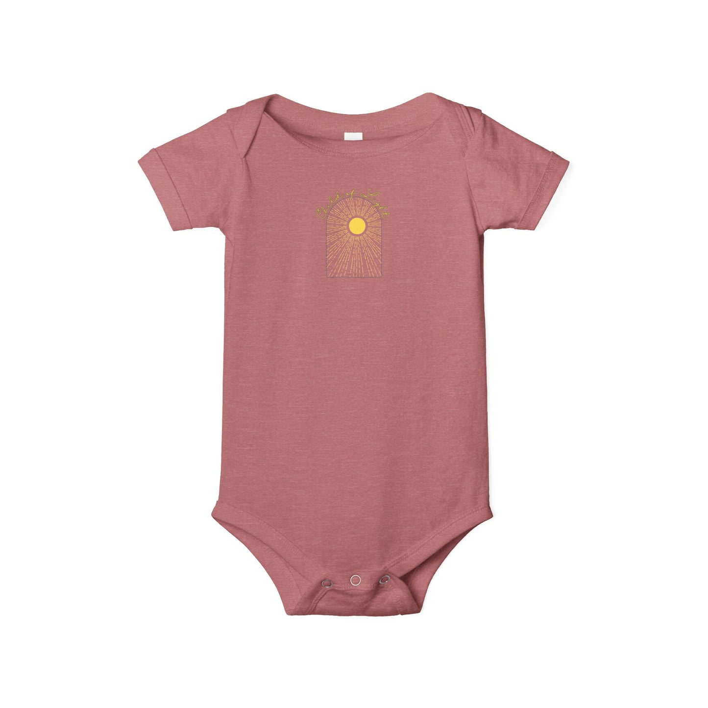 Onesie Infant Jersey with Child of Light Ephesians 5:8 Verse
