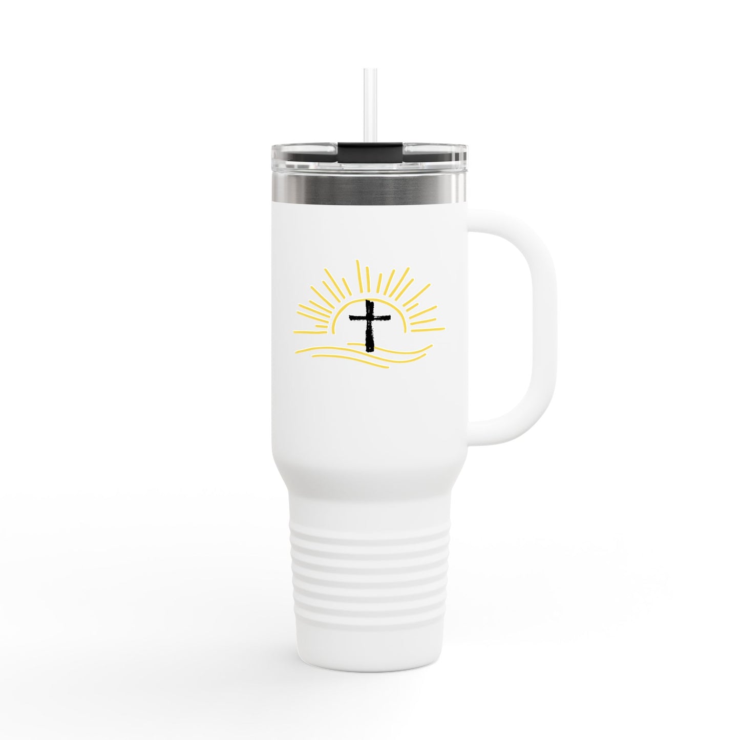 Faith-Inspired Insulated Travel Mug, 40oz | Christian Gift, Coffee Lover, Summer Picnics, Outdoor Adventures, Inspirational Quote