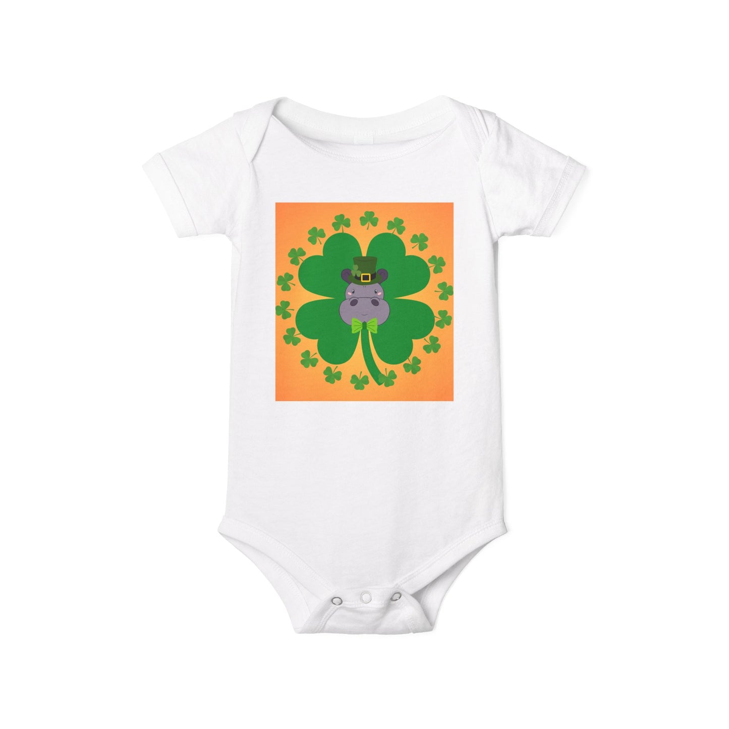 Infant Onesie - Pinch Proof Lucky Hippo