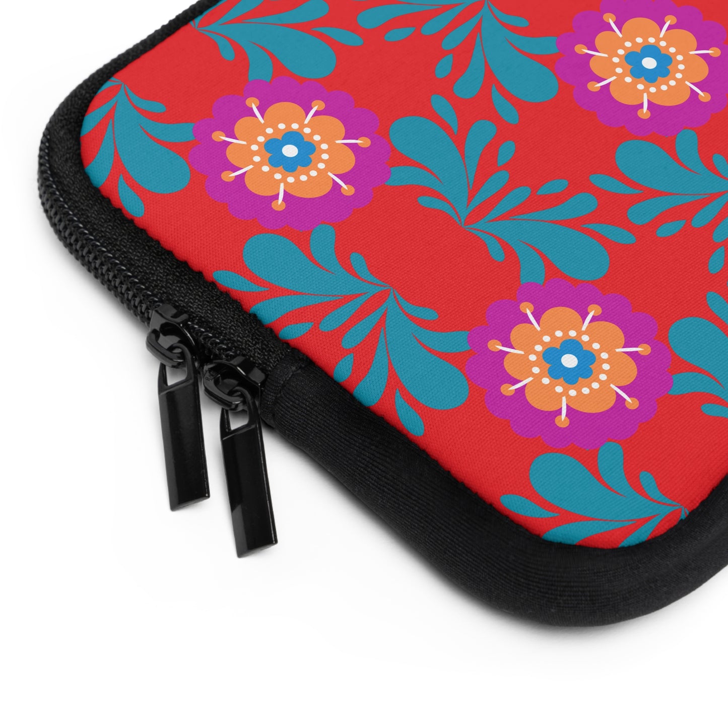 Colorful Floral Laptop Sleeve, Vibrant Tech Accessory for Students