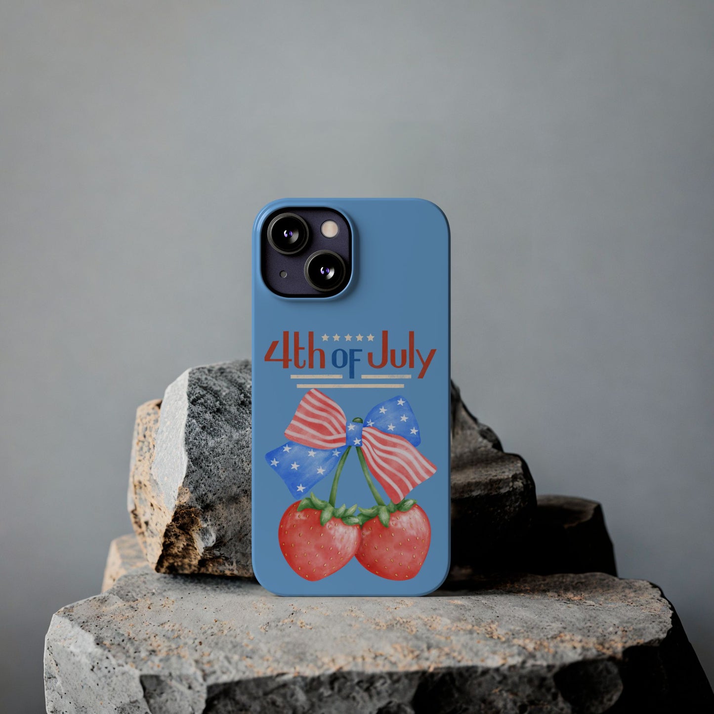 Patriotic Slim Phone Cases for 4th of July | Americana Accessories, Summer Gift, Holiday Celebration, Phone Protection