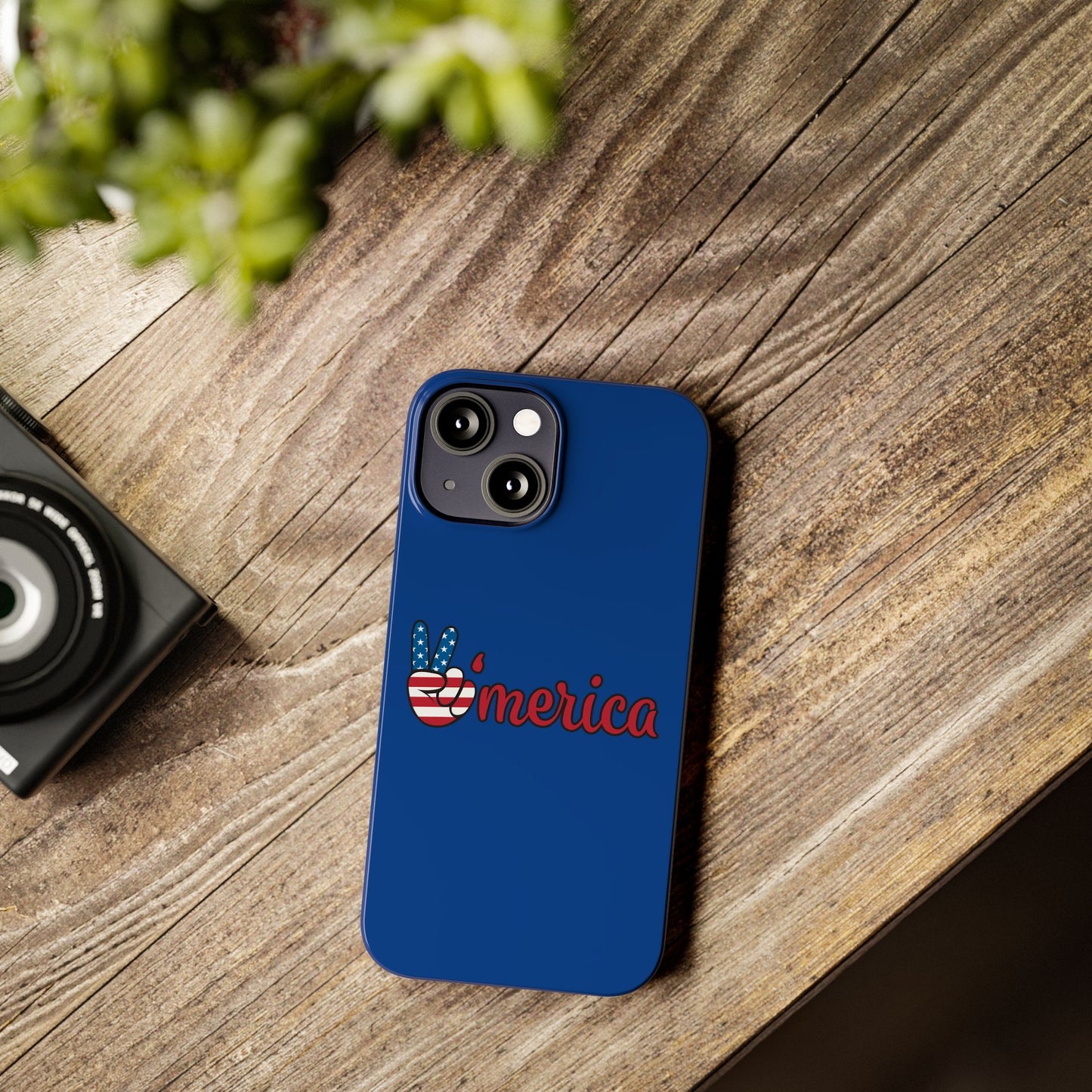 Slim Phone Case - 'Merica Design, Patriotic Phone Cover for Independence Day, 4th of July, USA Pride, Gift for Americans