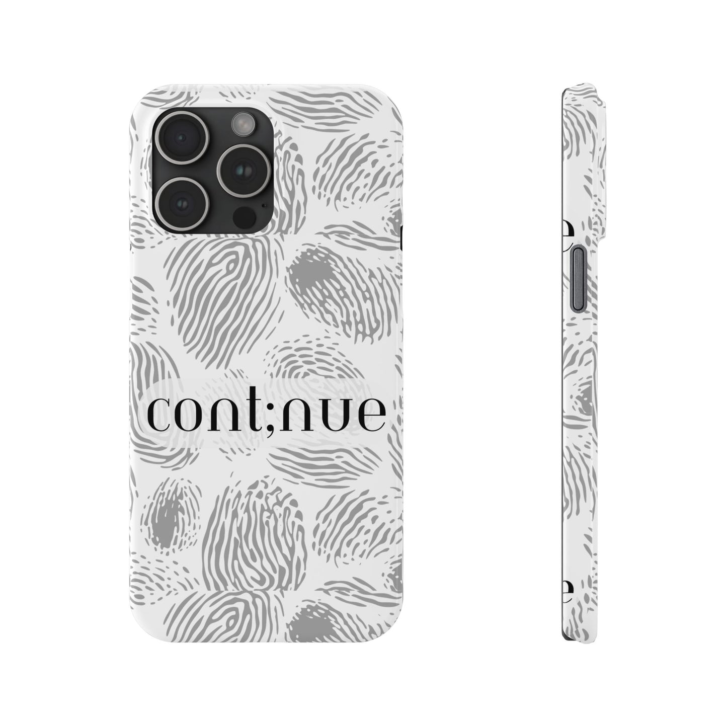 Fingerprint Design Slim Phone Case