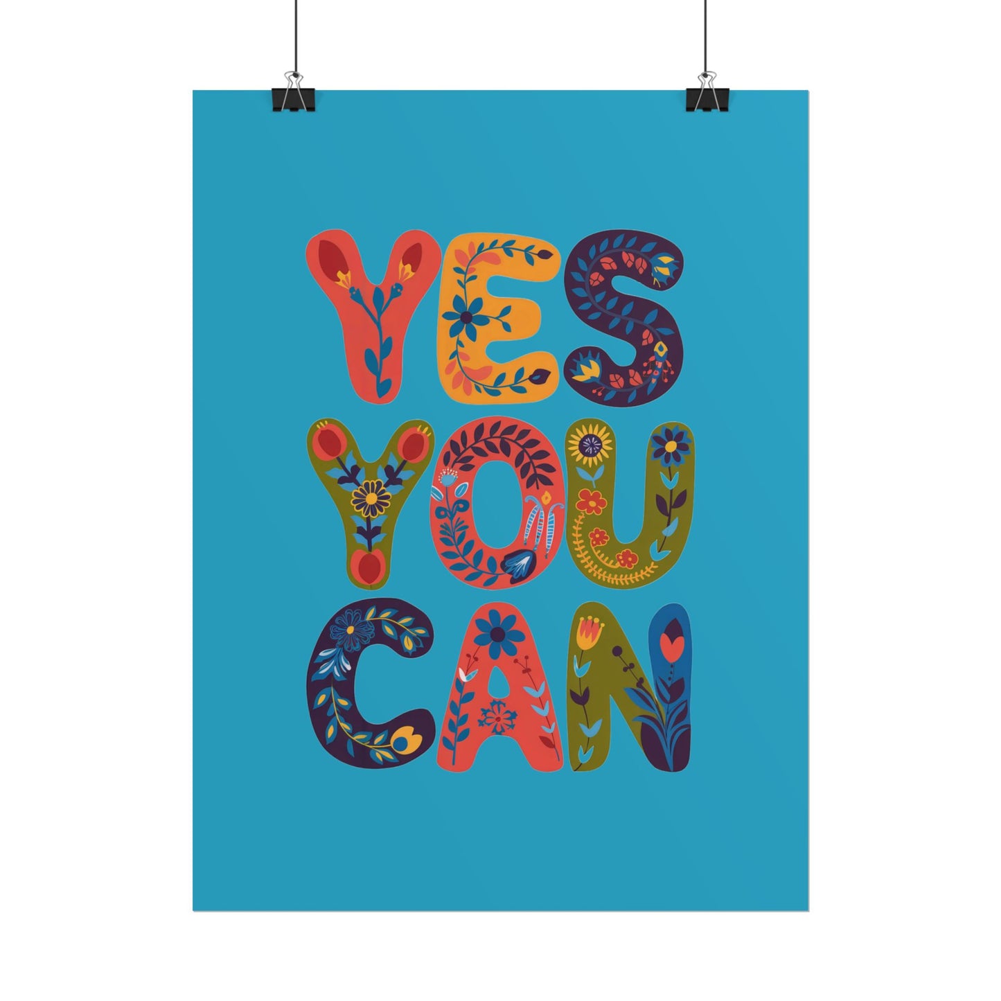 Poster - Yes You Can Inspirational Poster