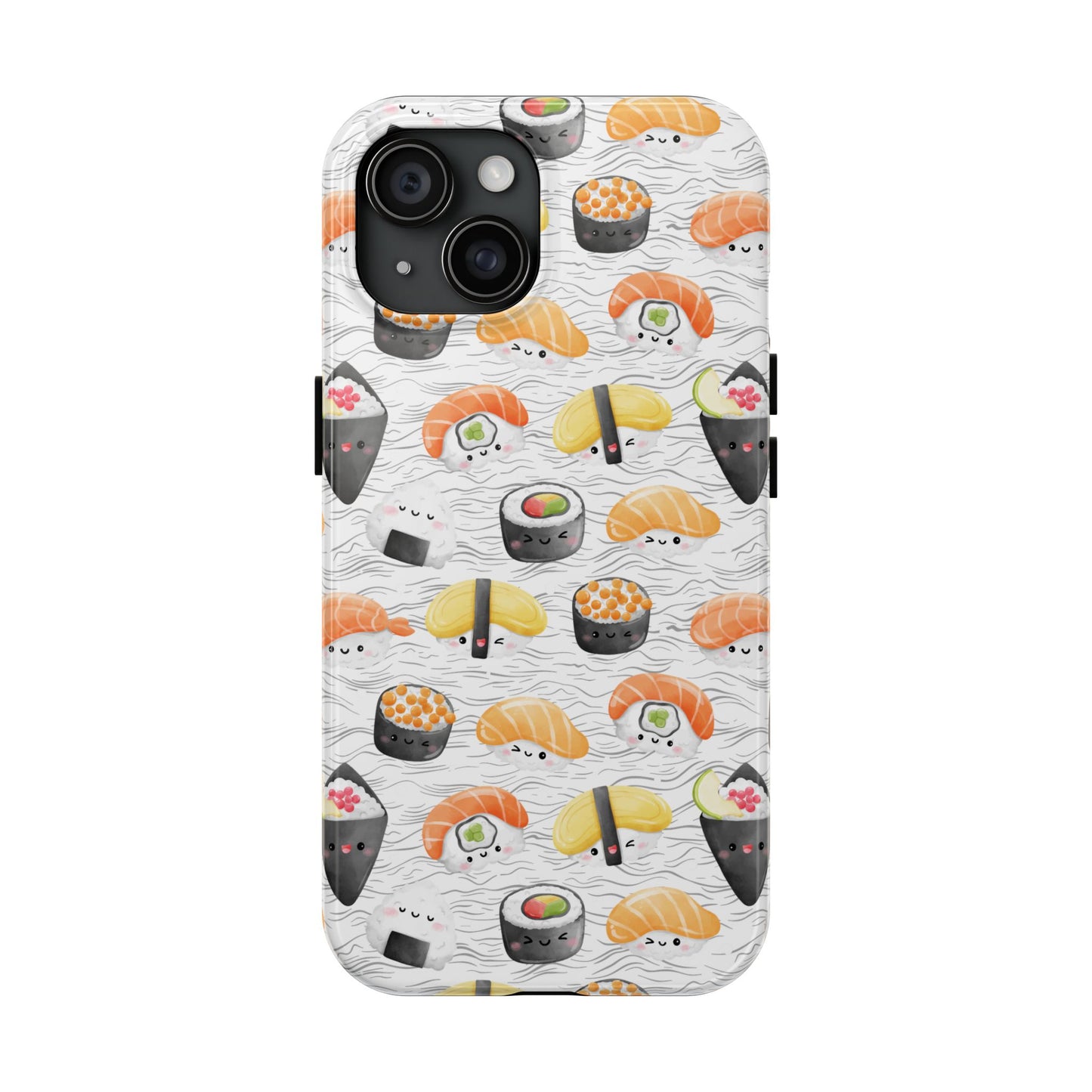 Cute Sushi Tough Phone Case - Durable and Stylish Design for Food Lovers