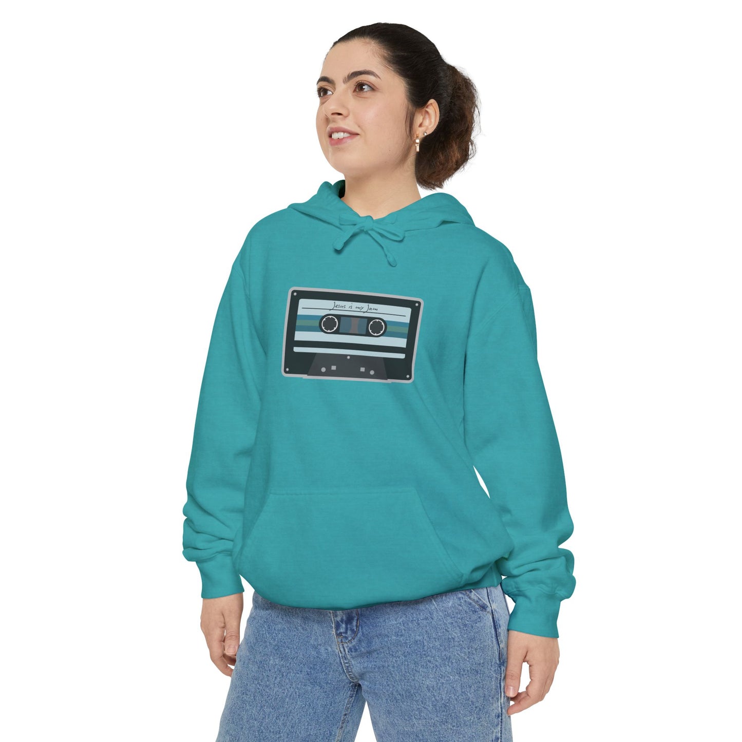 Christian Cassette Tape Hoodie - Jesus is My Jam Design