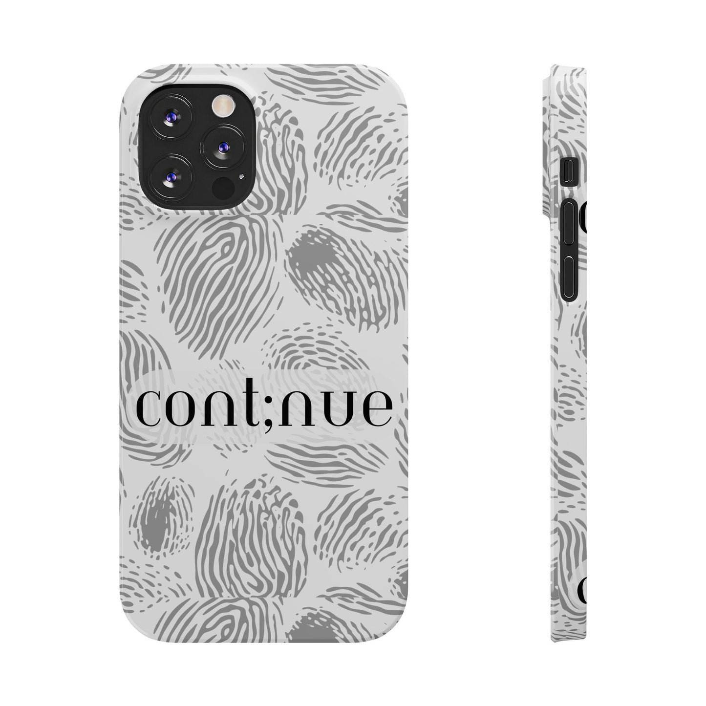 Fingerprint Design Slim Phone Case