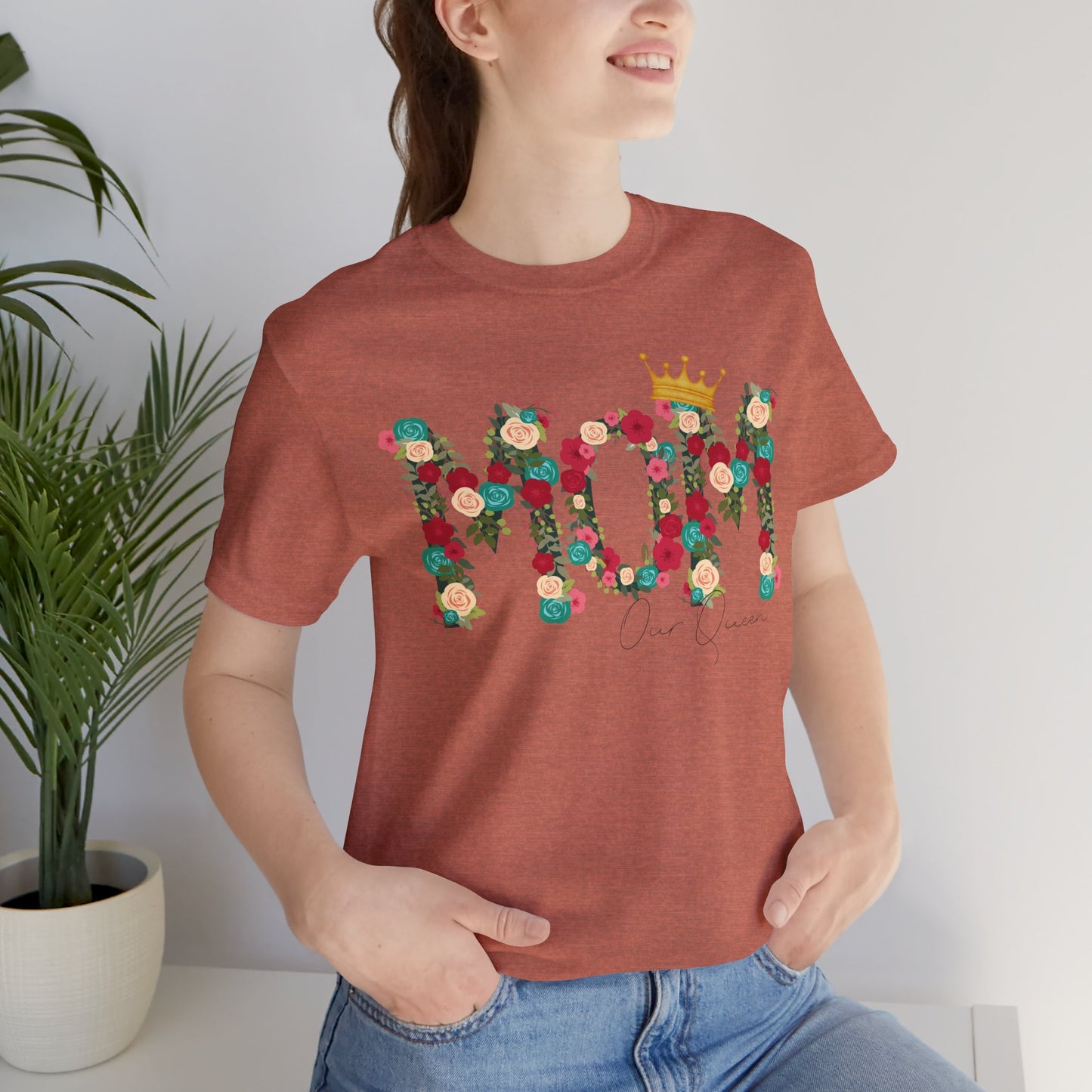 Floral Mom Queen T-Shirt - Mother's Day Gift
