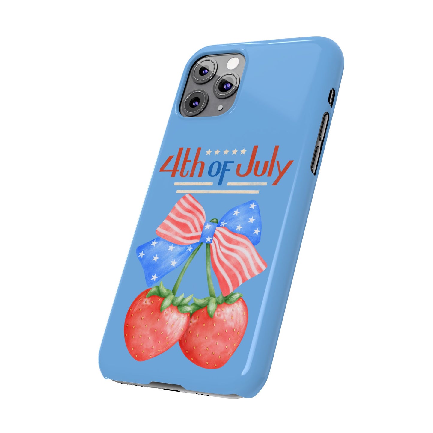 Patriotic Slim Phone Cases for 4th of July | Americana Accessories, Summer Gift, Holiday Celebration, Phone Protection