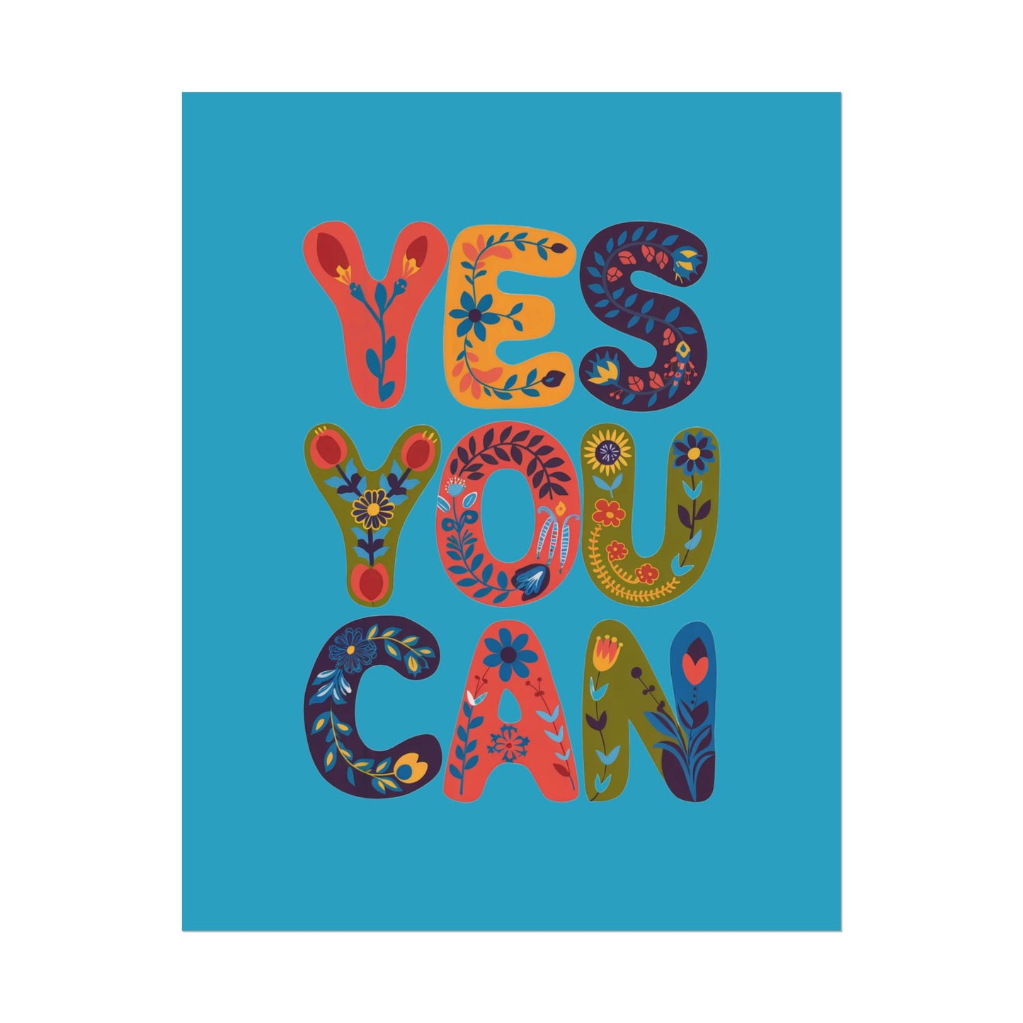 Poster - Yes You Can Inspirational Poster