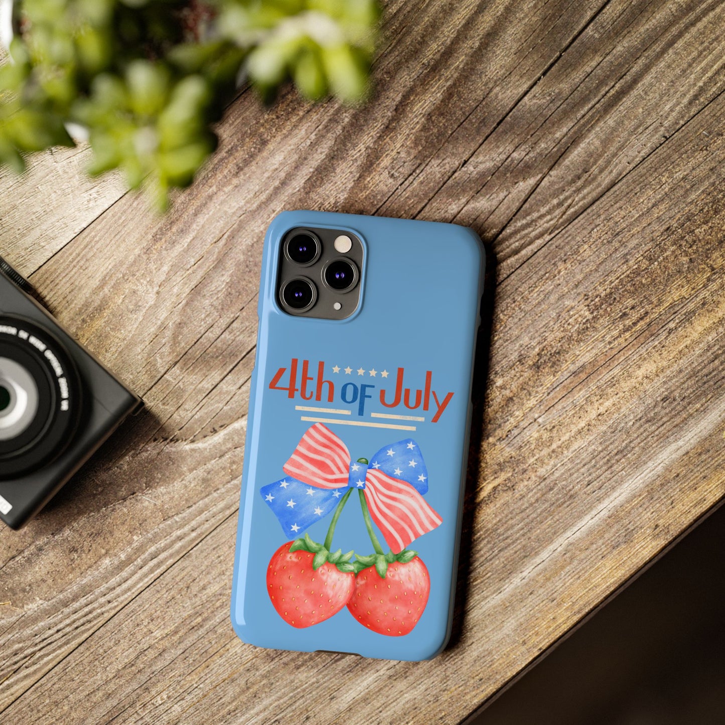 Patriotic Slim Phone Cases for 4th of July | Americana Accessories, Summer Gift, Holiday Celebration, Phone Protection