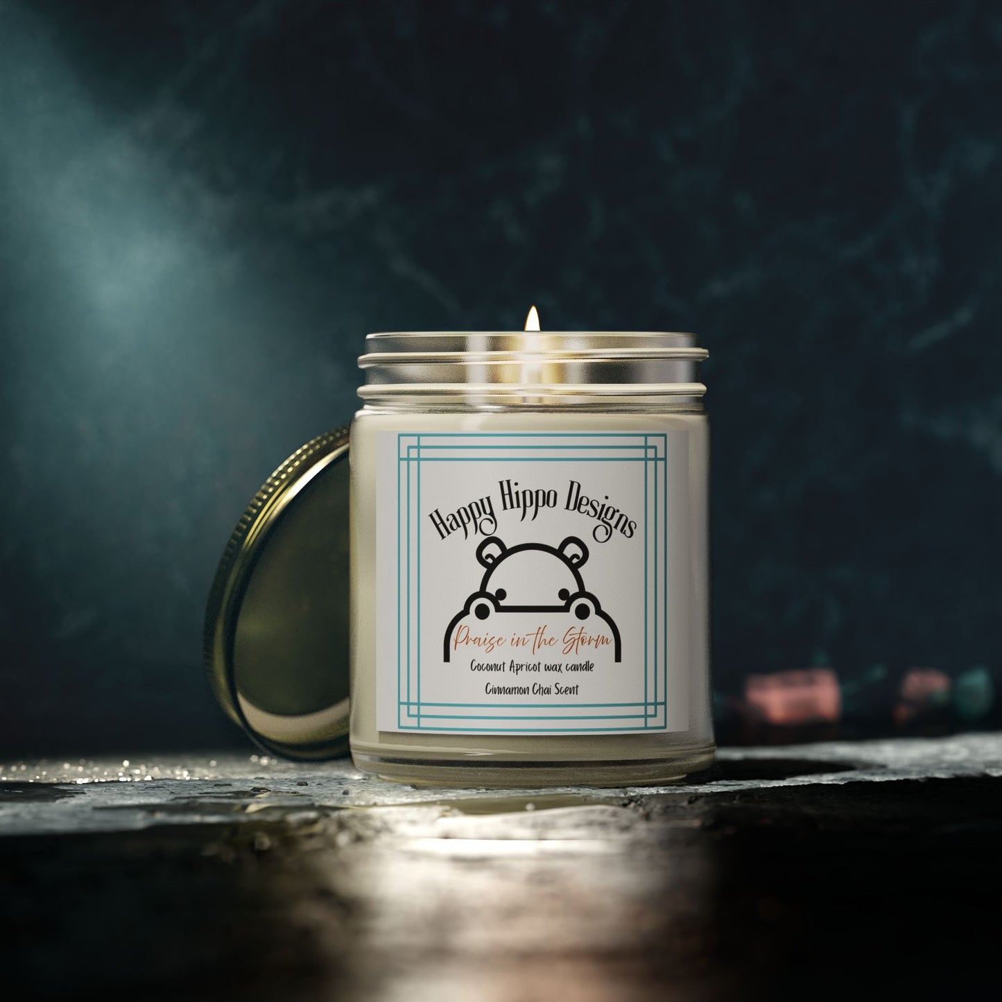 Scented Candle - Cinnamon Chai - Praise in the Storm-Coconut Apricot Wax