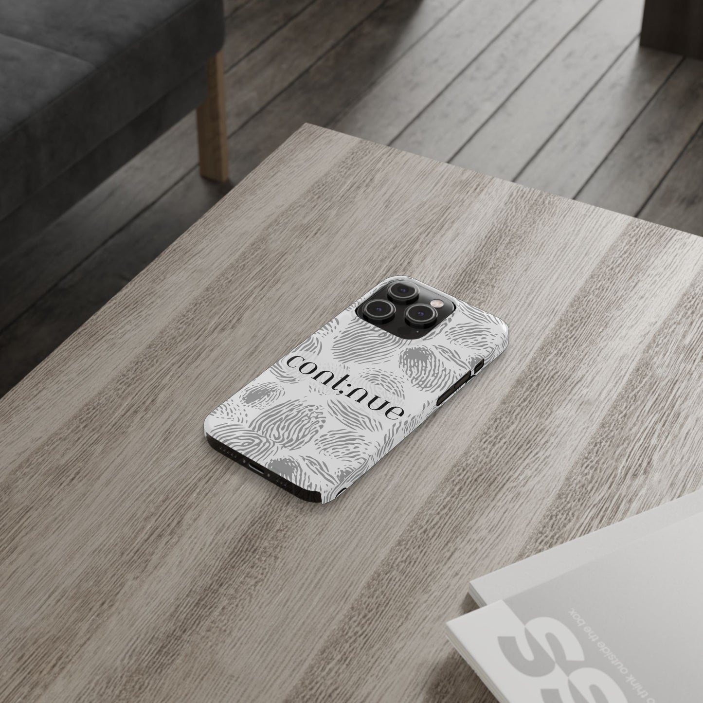 Fingerprint Design Slim Phone Case