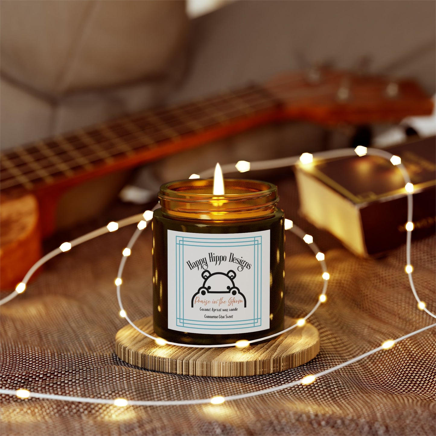 Scented Candle - Cinnamon Chai - Praise in the Storm-Coconut Apricot Wax