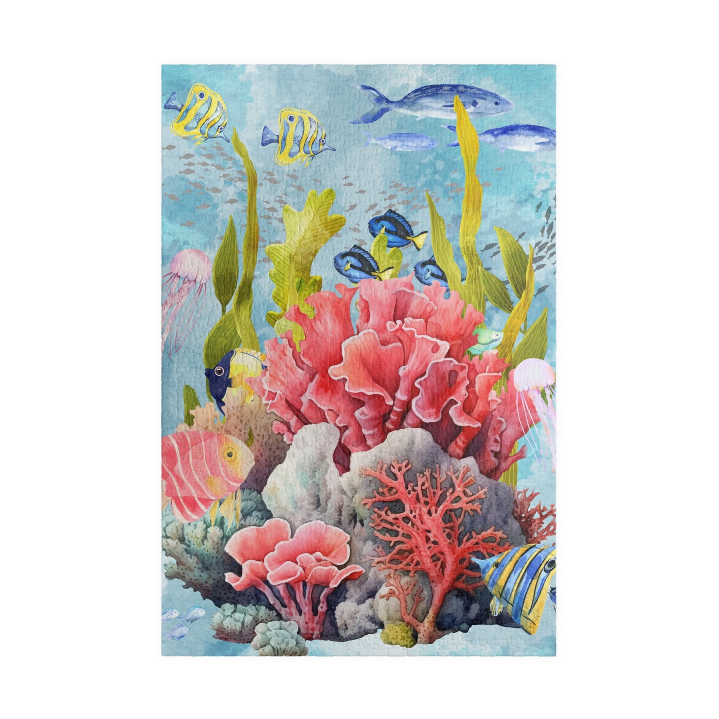 Vibrant Coral Reef Puzzle - Ocean Decor, Family Activity, Gift for Ocean Lovers, Underwater Art