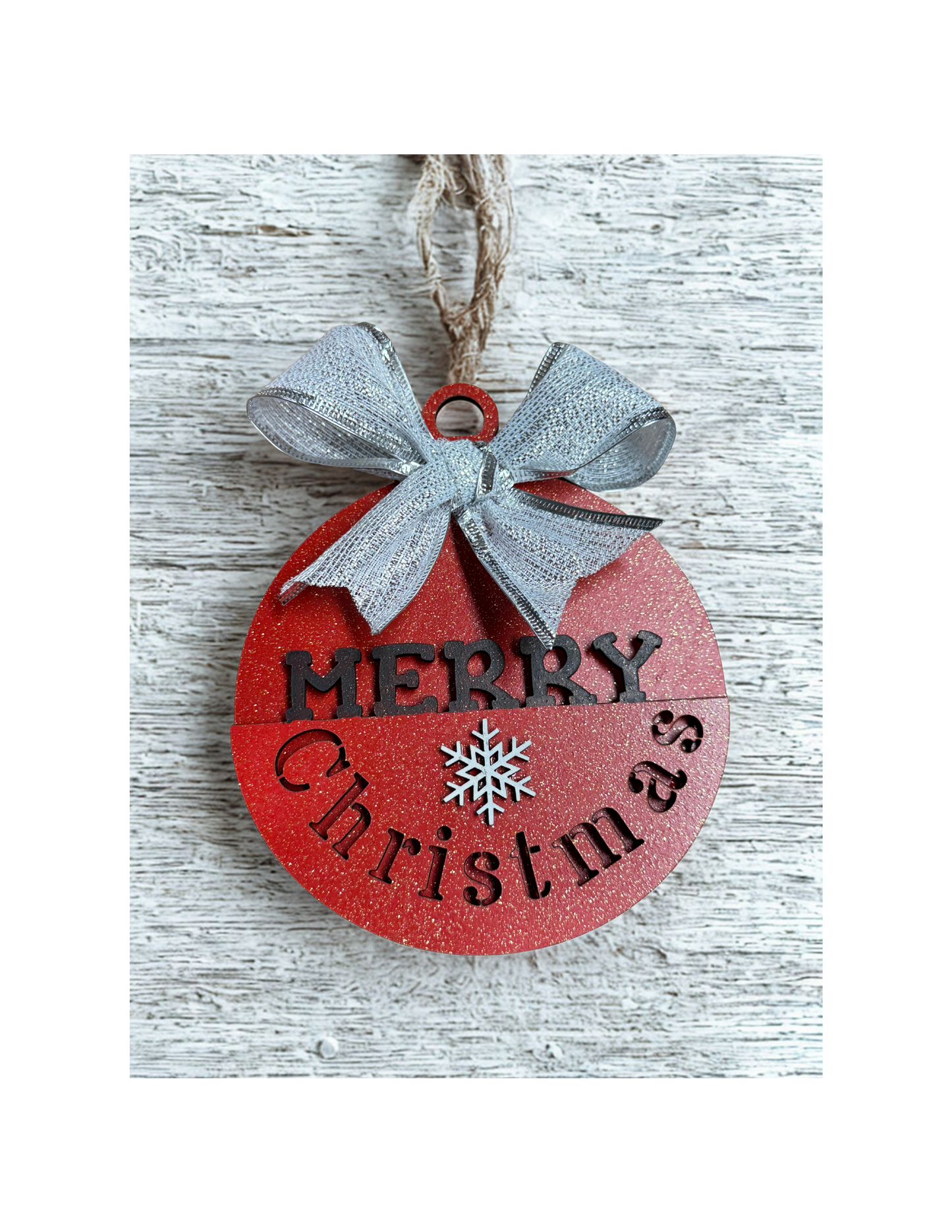 Ornament and gift card holder red