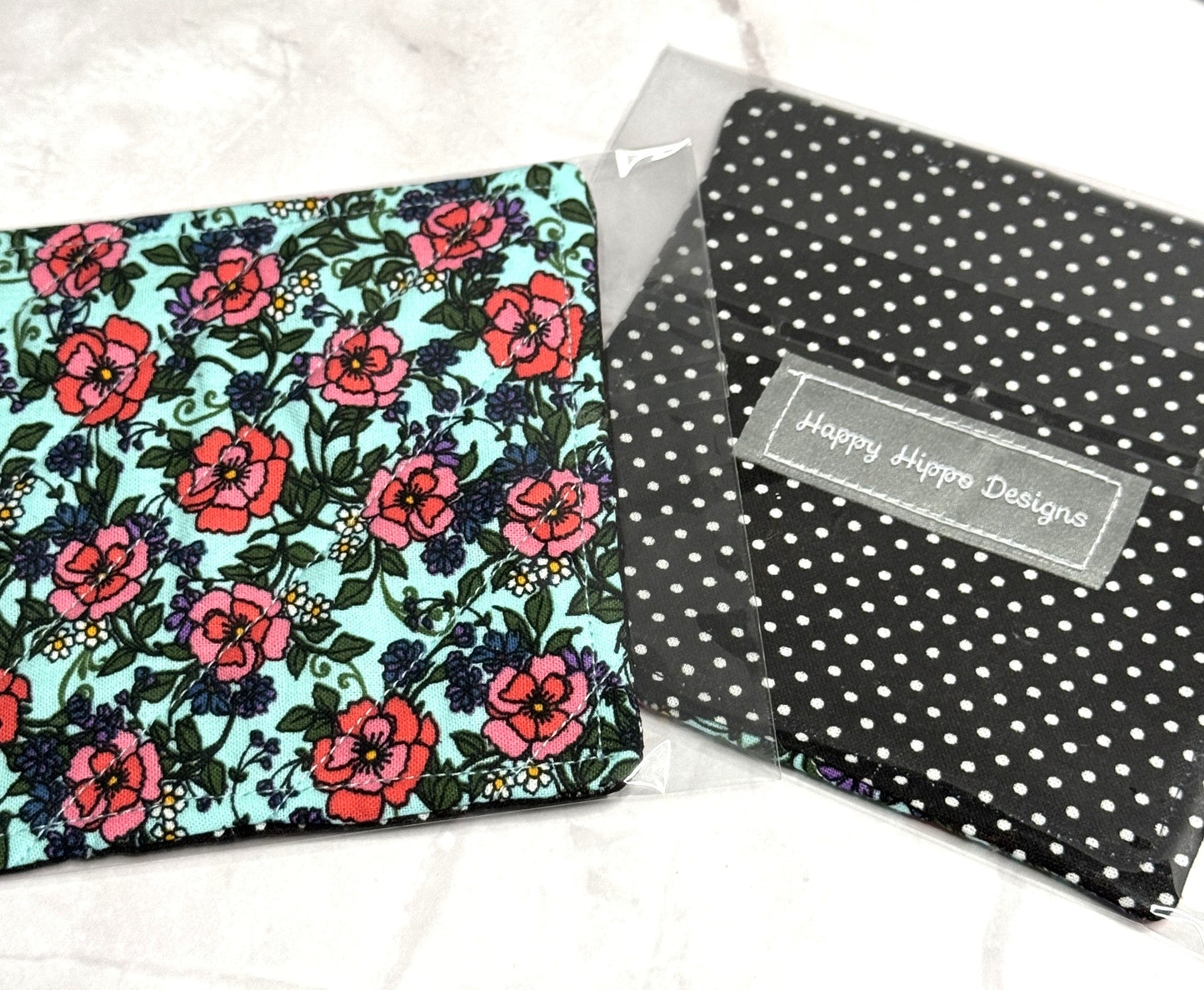 Floral/Polka dot Mug Rug