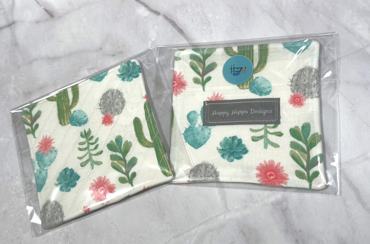 Cactus flower Mug Rug