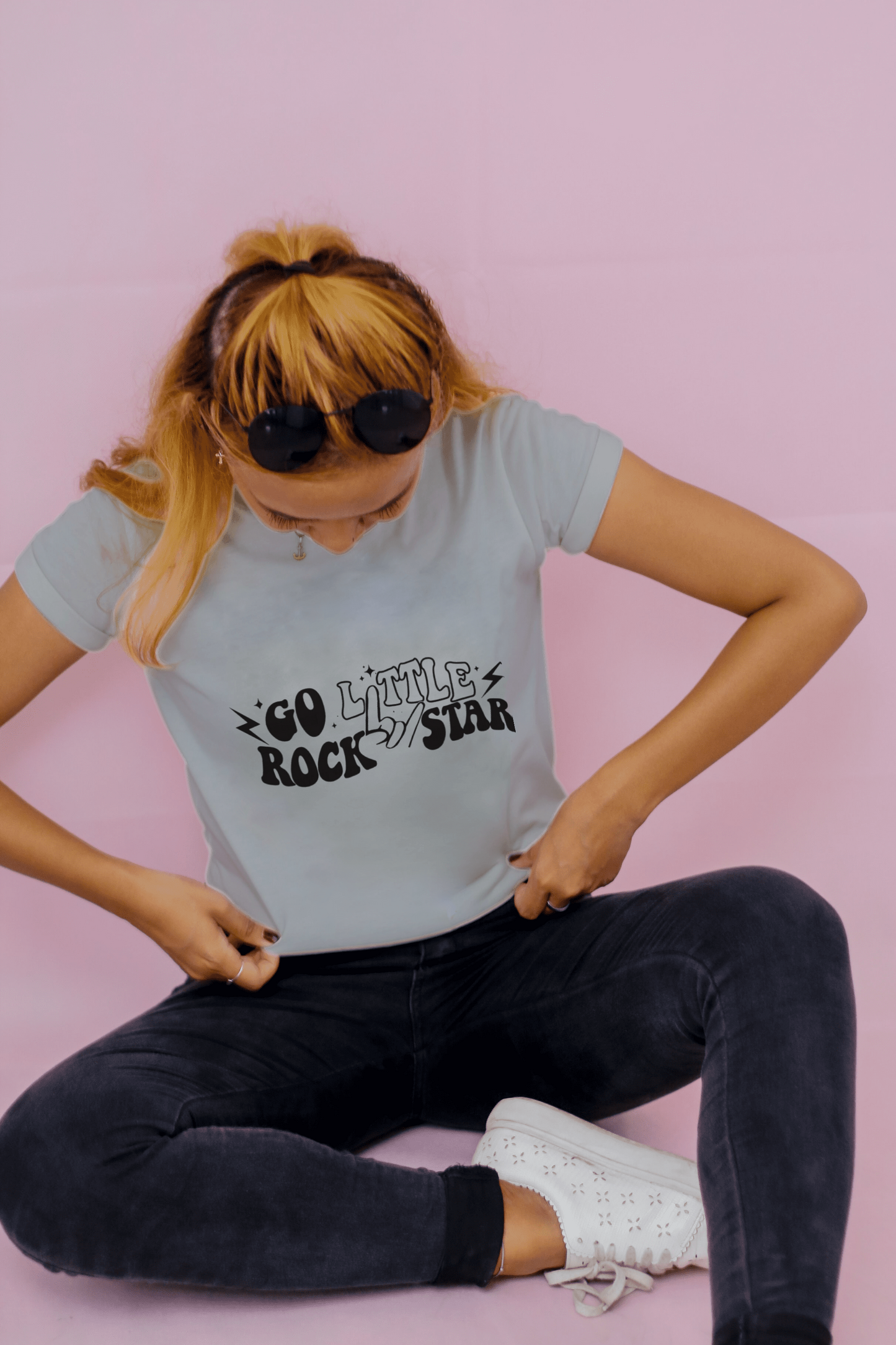 Go little Rock star t-shirt