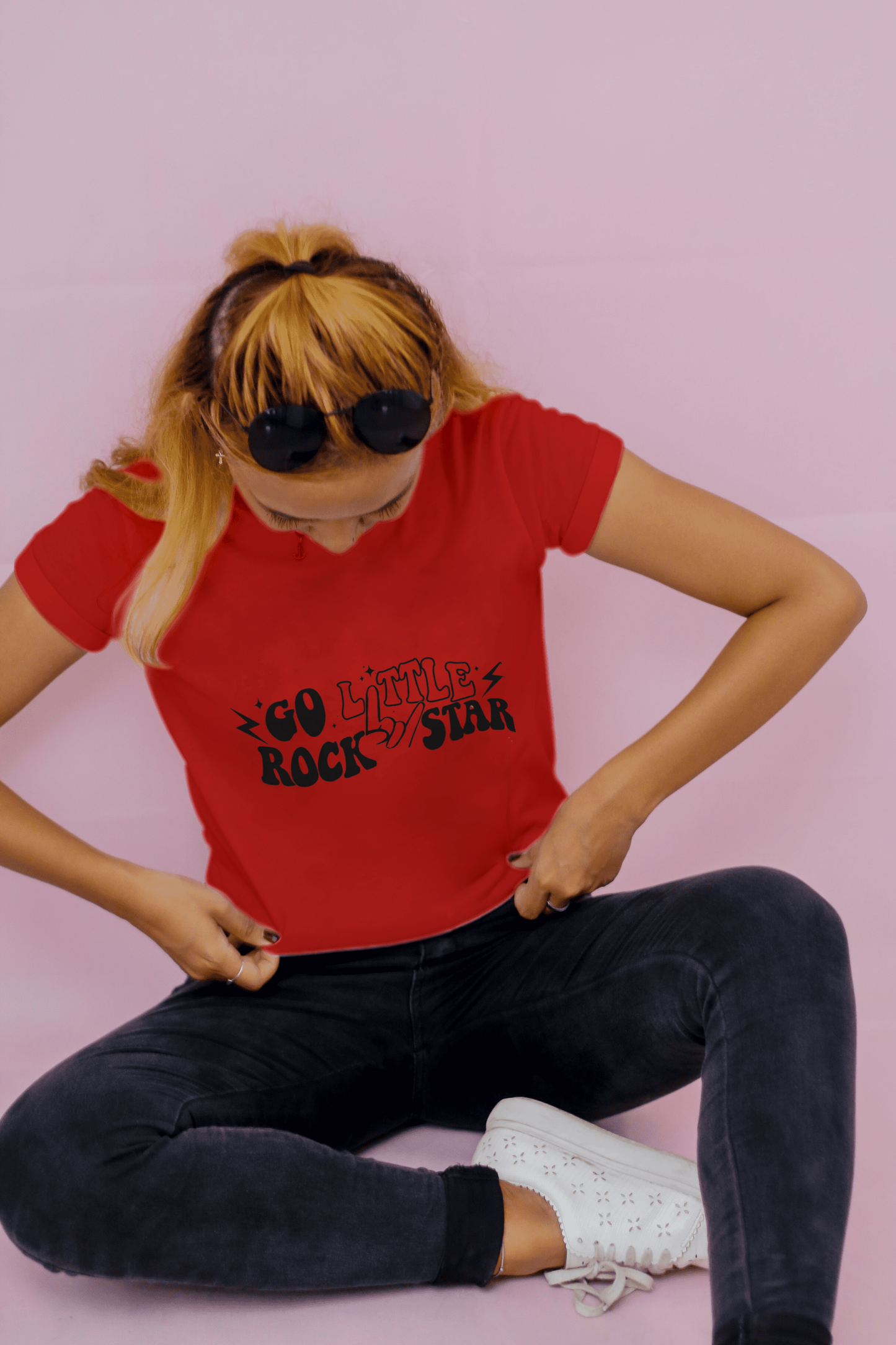 Go little Rock star t-shirt