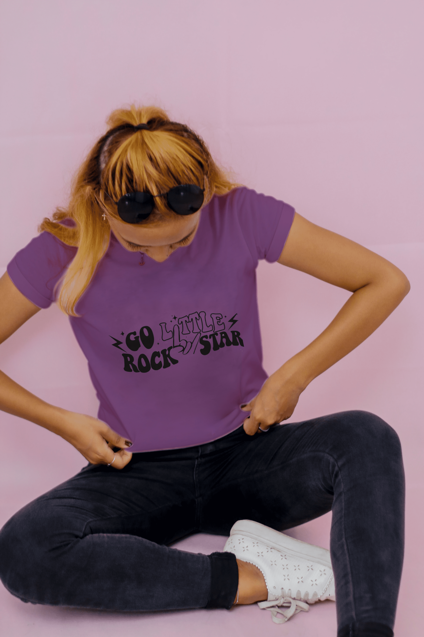 Go little Rock star t-shirt