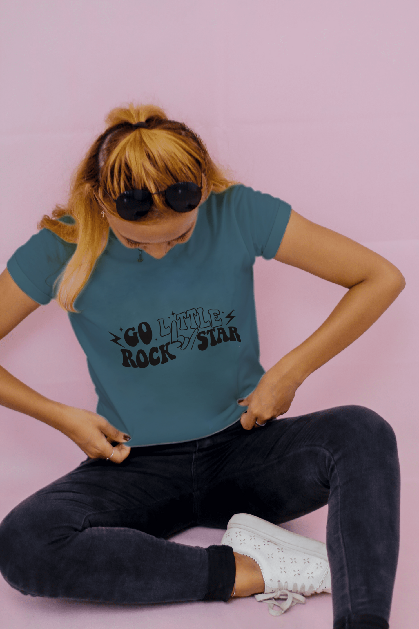 Go little Rock star t-shirt