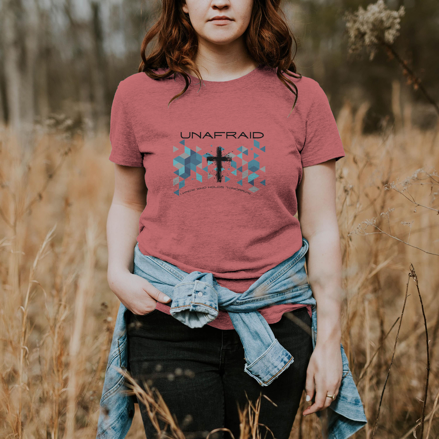 Women's Inspirational Tee - Unafraid Graphic Shirt