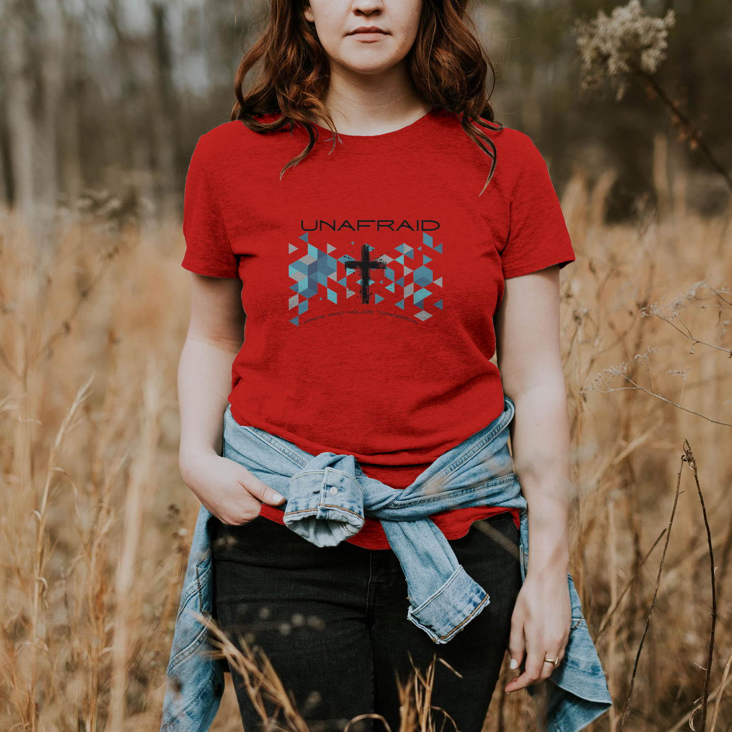 Women's Inspirational Tee - Unafraid Graphic Shirt
