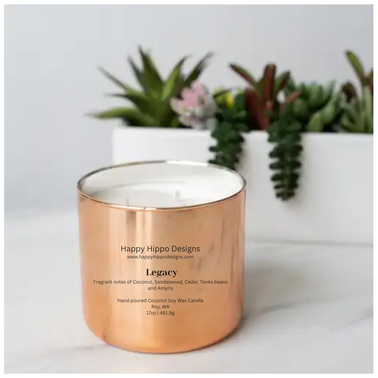 Legacy 3- wick 17oz luxury candle